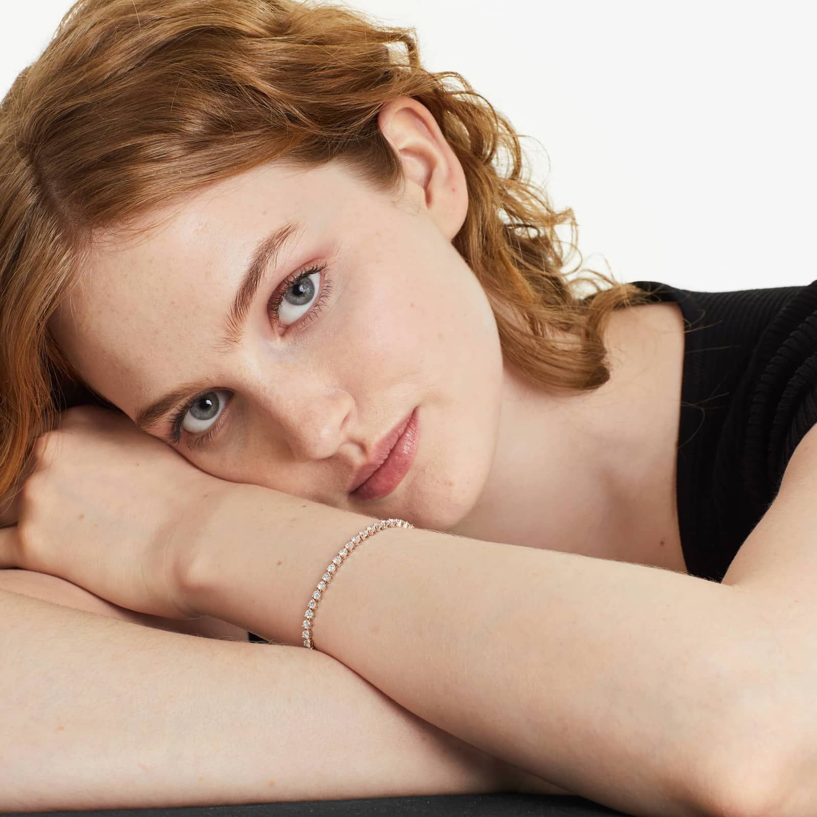 Tennis Bracelet With 4 CTW Diamonds In 14K Rose Gold