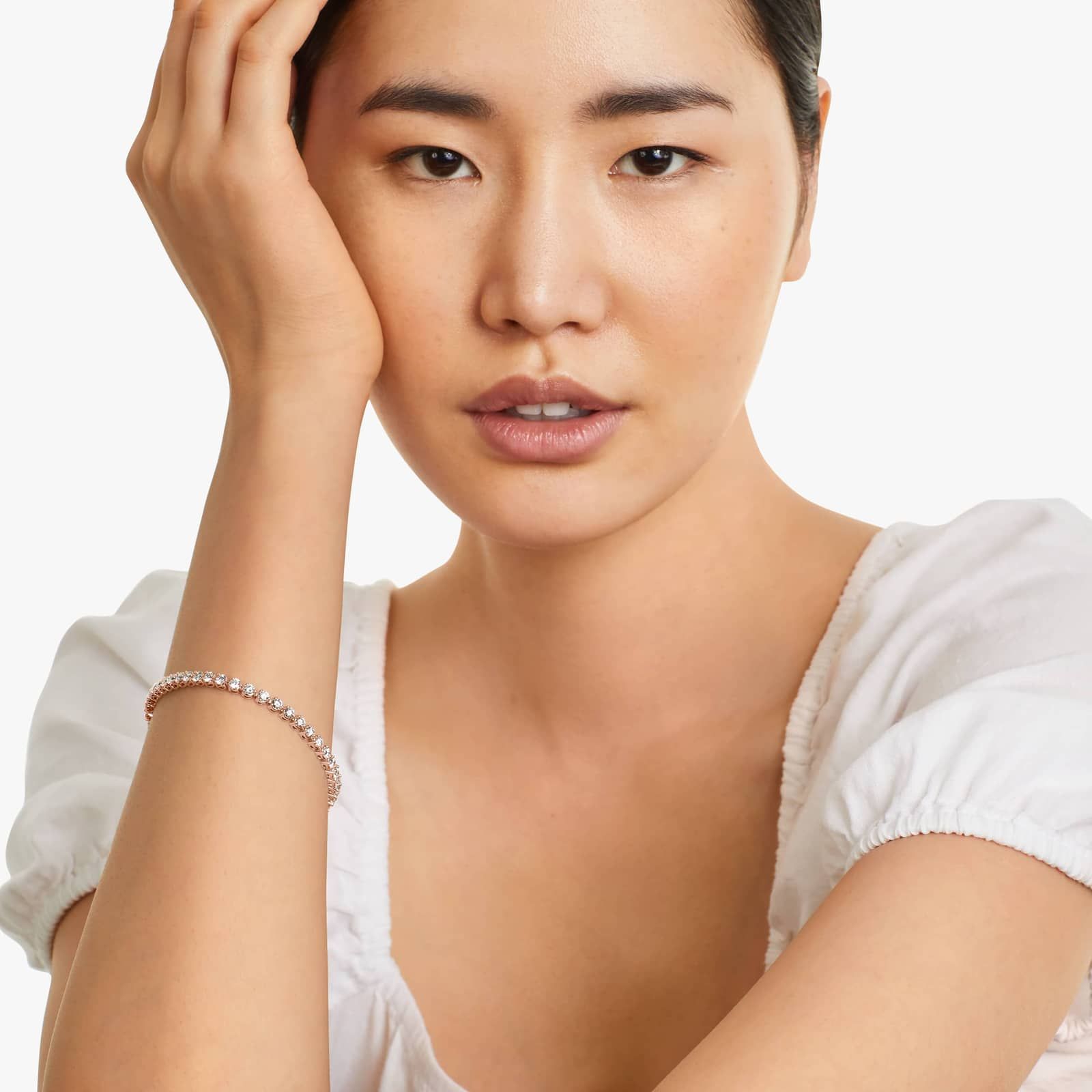 Tennis Bracelet With 5 CTW Diamonds In 14K Rose Gold