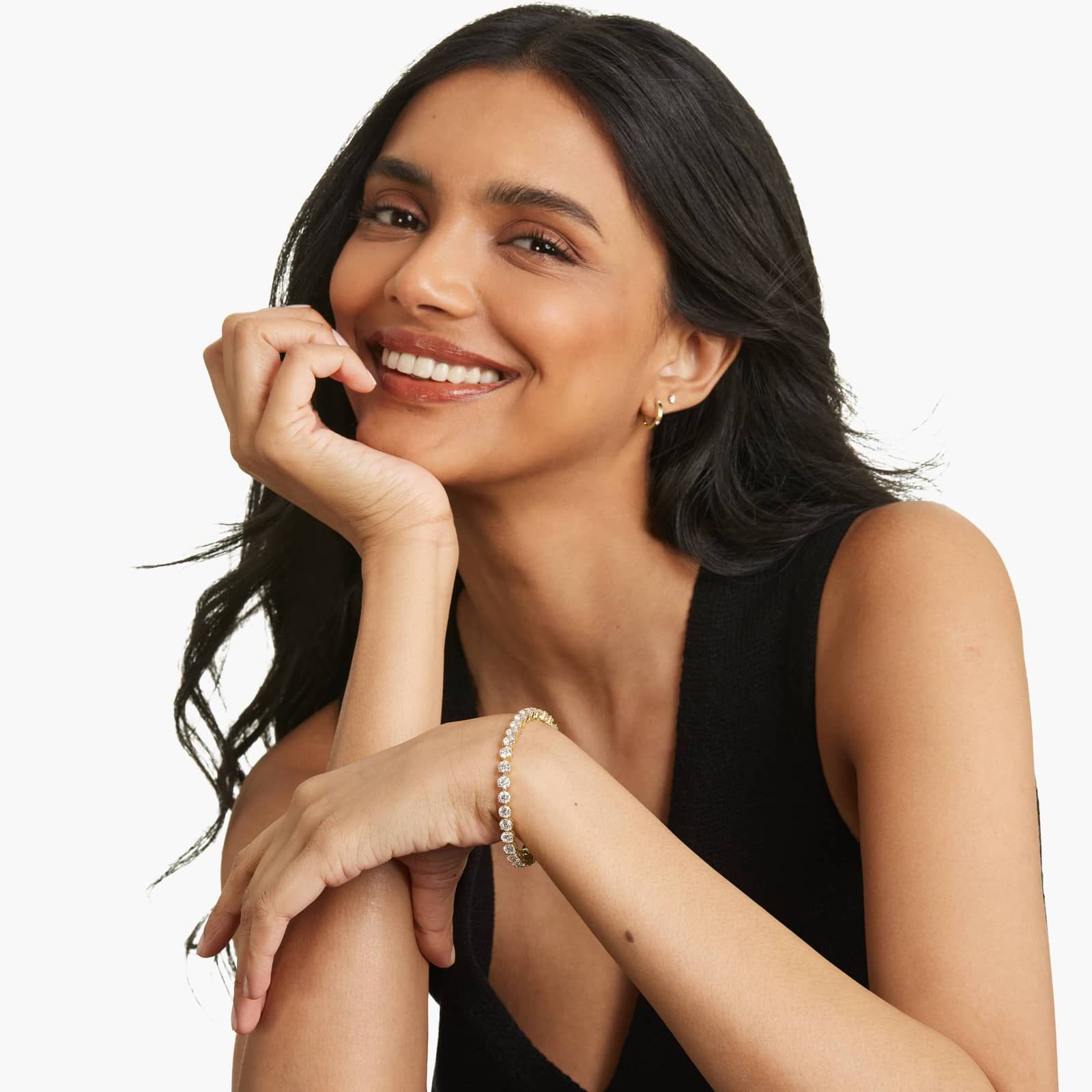 Tennis Bracelet With 12 CTW Lab-Grown Diamonds In 14K Yellow Gold (7")