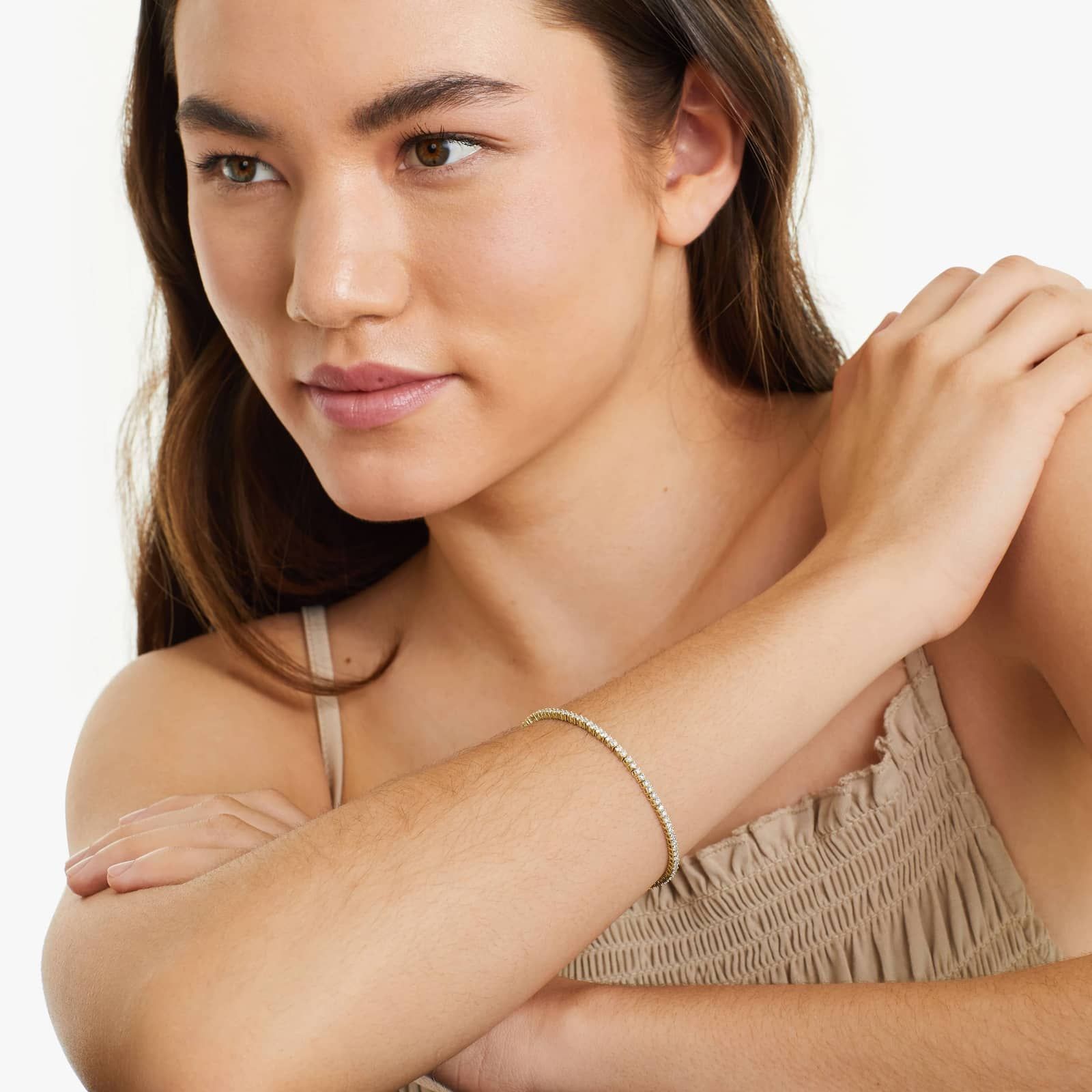 Tennis Bracelet With 2 CTW Lab-Grown Diamonds In 14K Yellow Gold