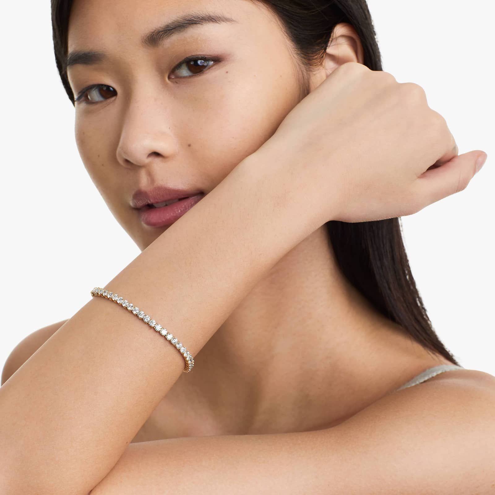 Tennis Bracelet With 7 CTW Lab-Grown Diamonds In 14K Yellow Gold