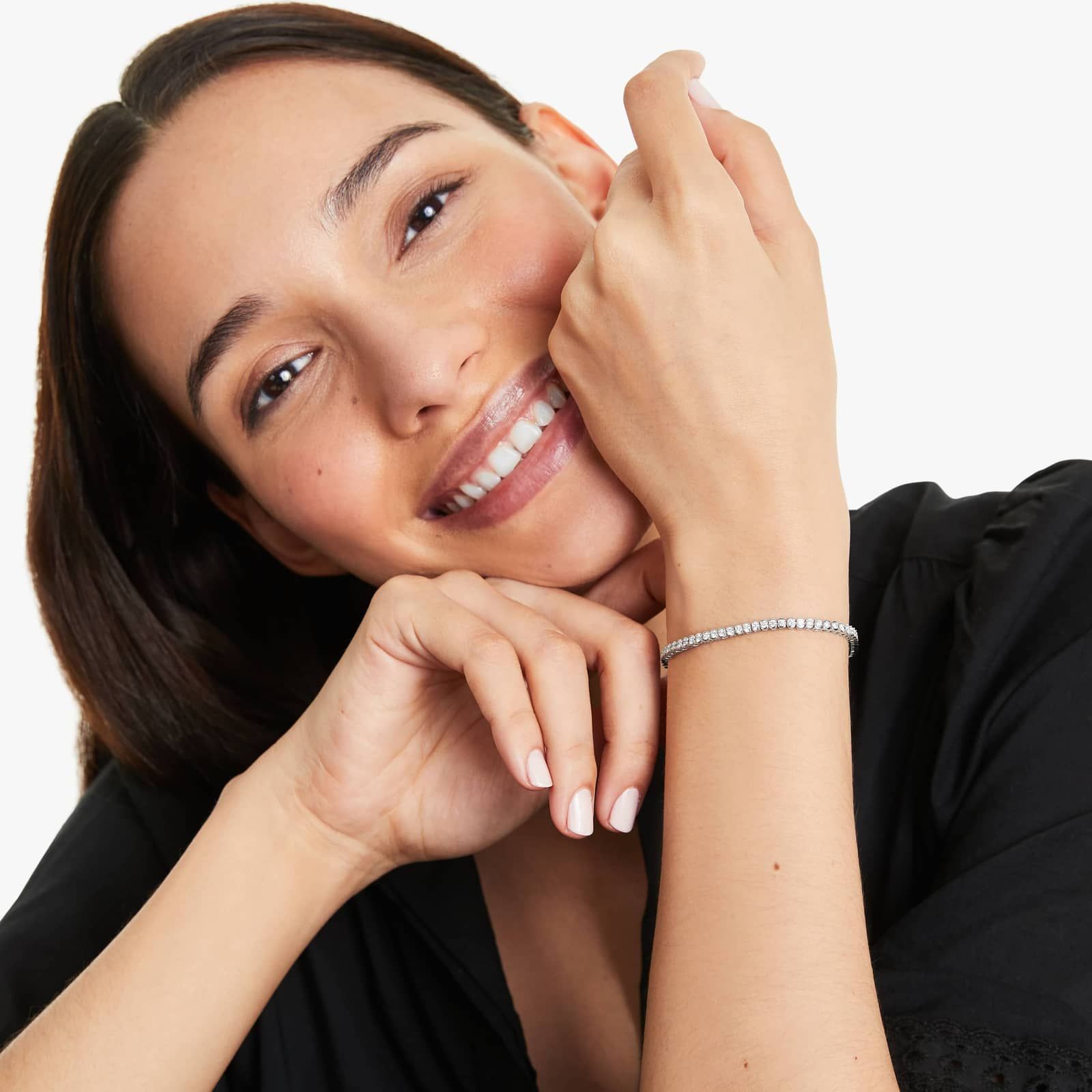 Bezel Tennis Bracelet With 2 CTW Diamonds In Platinum