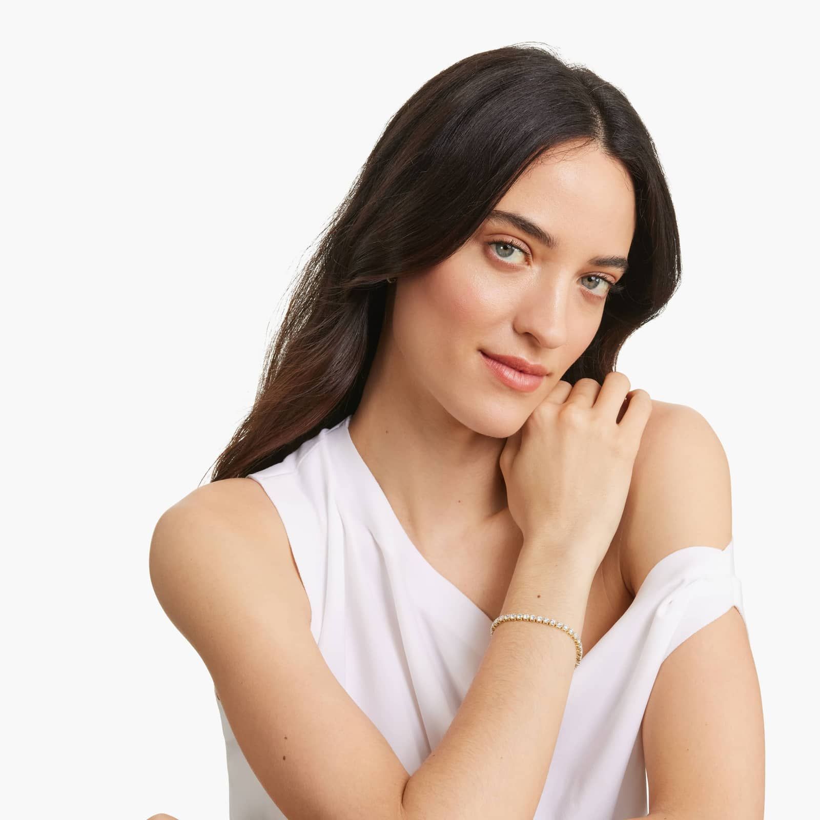 Tennis Bracelet With 5 CTW Diamonds In 14K Yellow Gold (6")