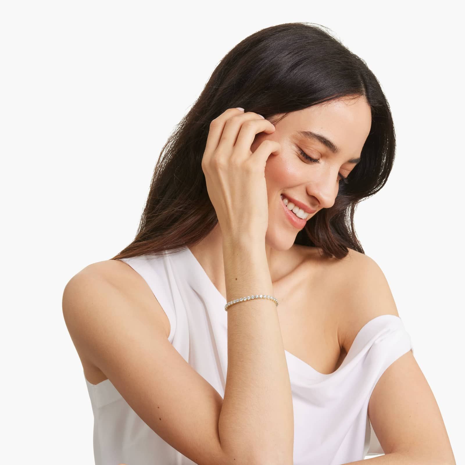 Tennis Bracelet With 5 CTW Diamonds In 14K Yellow Gold (6")