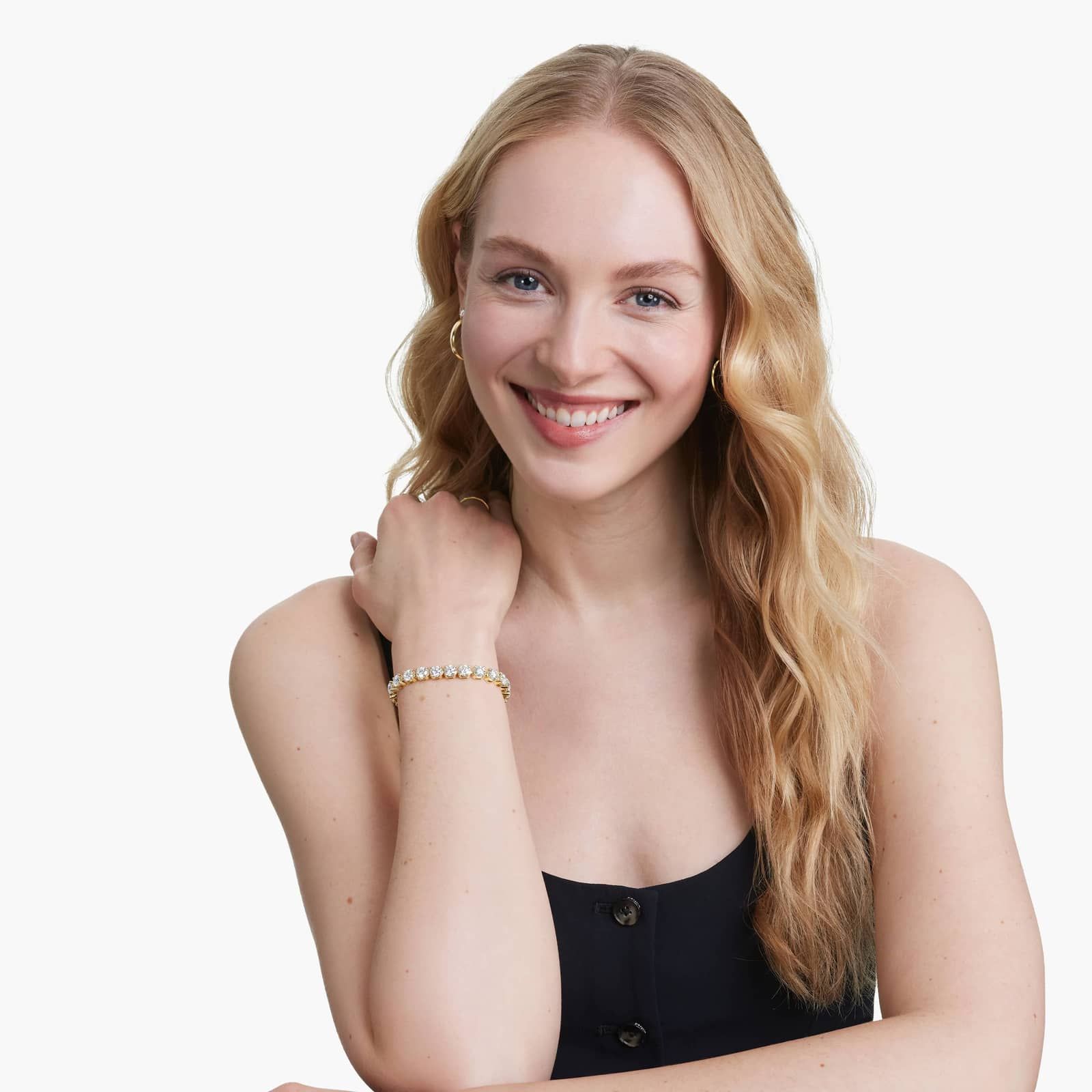 Tennis Bracelet With 15 CTW Lab-Grown Diamonds In 14K Yellow Gold (6")