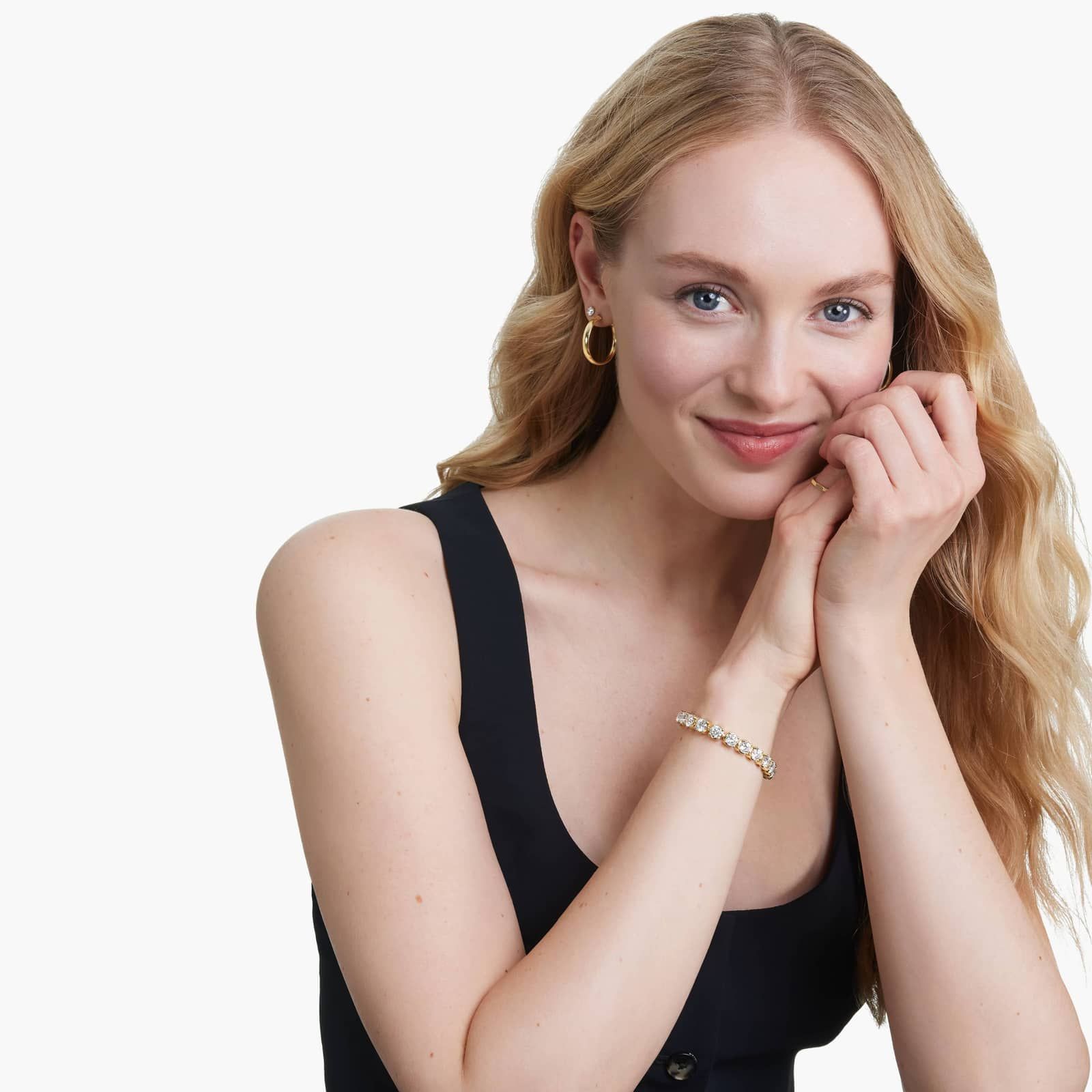 Tennis Bracelet With 15 CTW Lab-Grown Diamonds In 14K Yellow Gold (6")