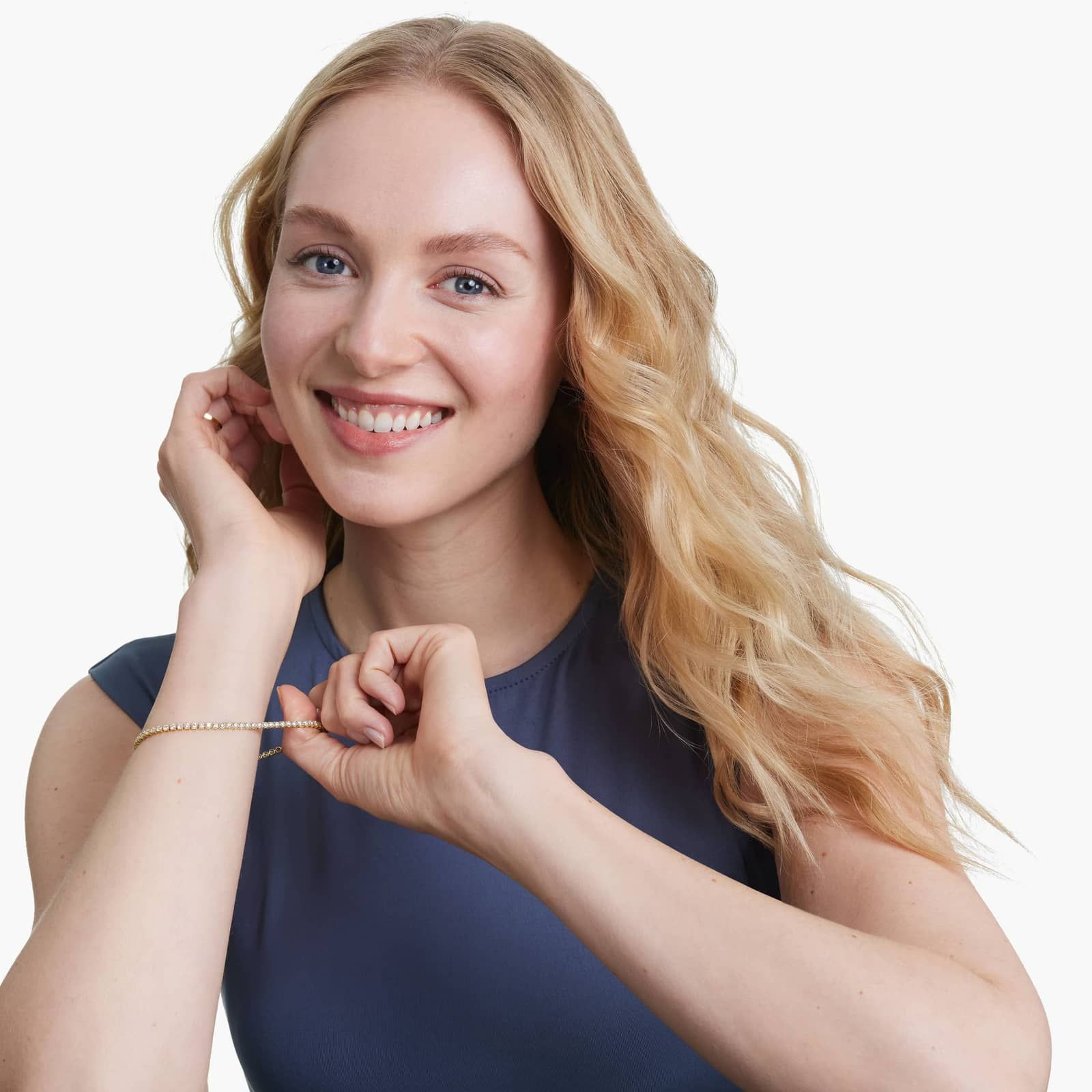 Tennis Bracelet With 3 CTW Lab-Grown Diamonds In 14K Yellow Gold (8")