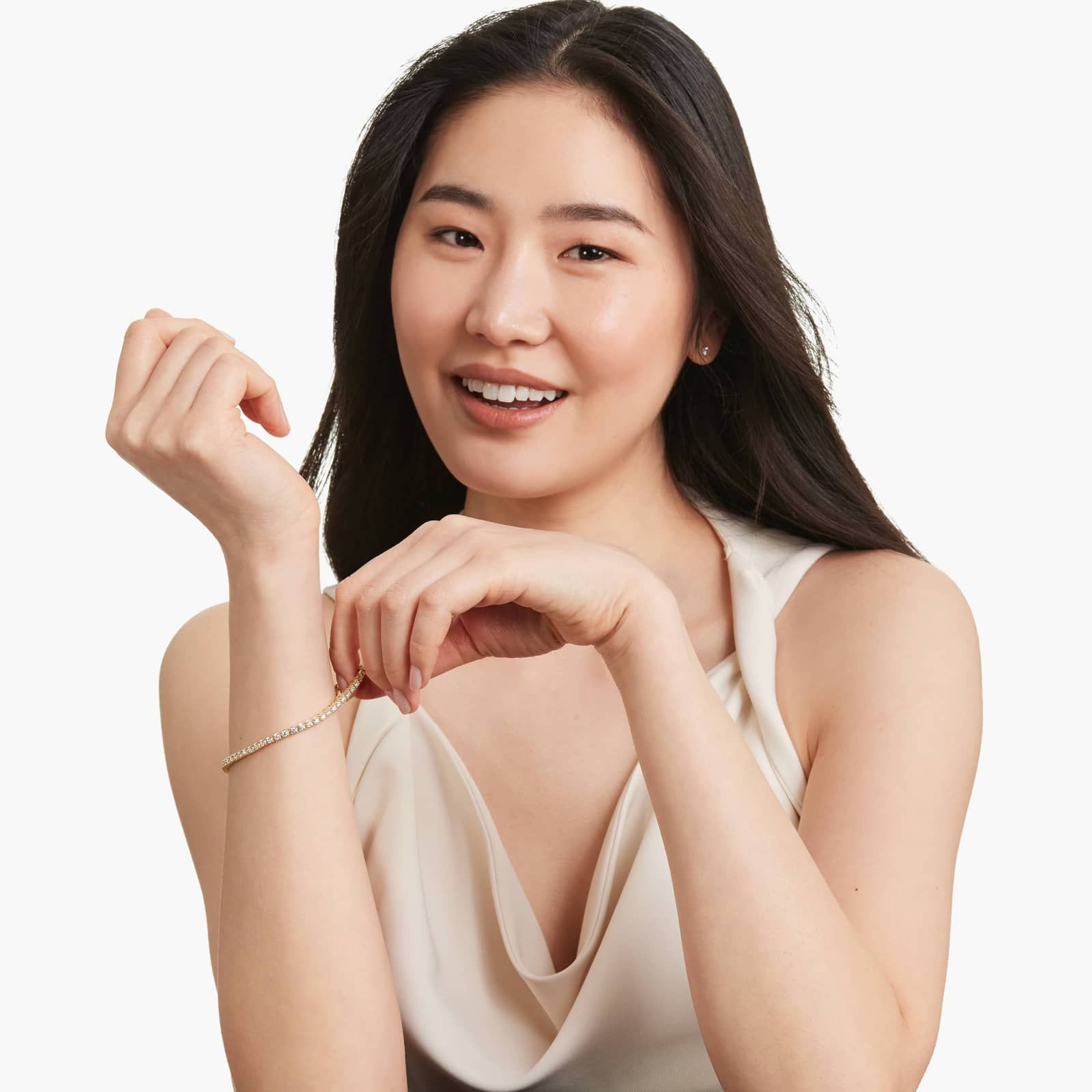 Tennis Bracelet With 4 CTW Lab-Grown Diamonds In 14K Yellow Gold (8")