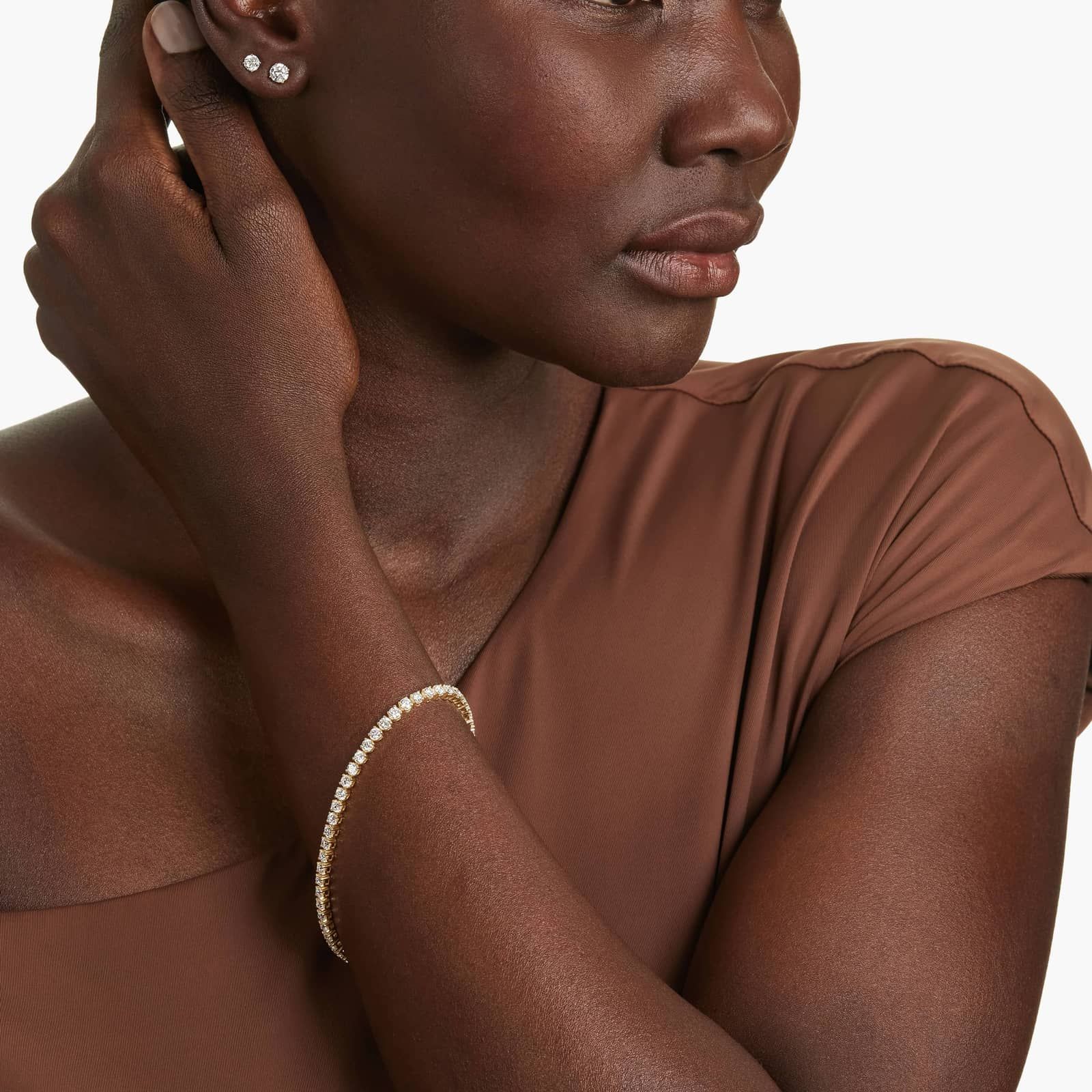 Tennis Bracelet With 5 CTW Lab-Grown Diamonds In 14K Yellow Gold (8")