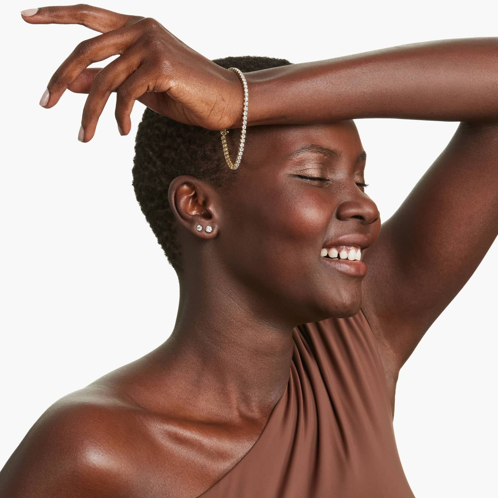 Tennis Bracelet With 5 CTW Lab-Grown Diamonds In 14K Yellow Gold (8")