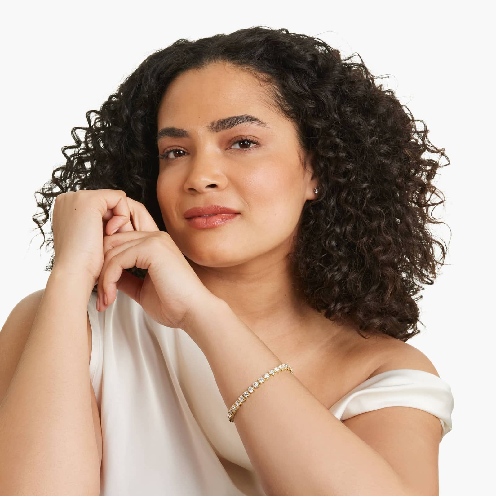 Tennis Bracelet With 15 CTW Lab-Grown Diamonds In 14K Yellow Gold (8")