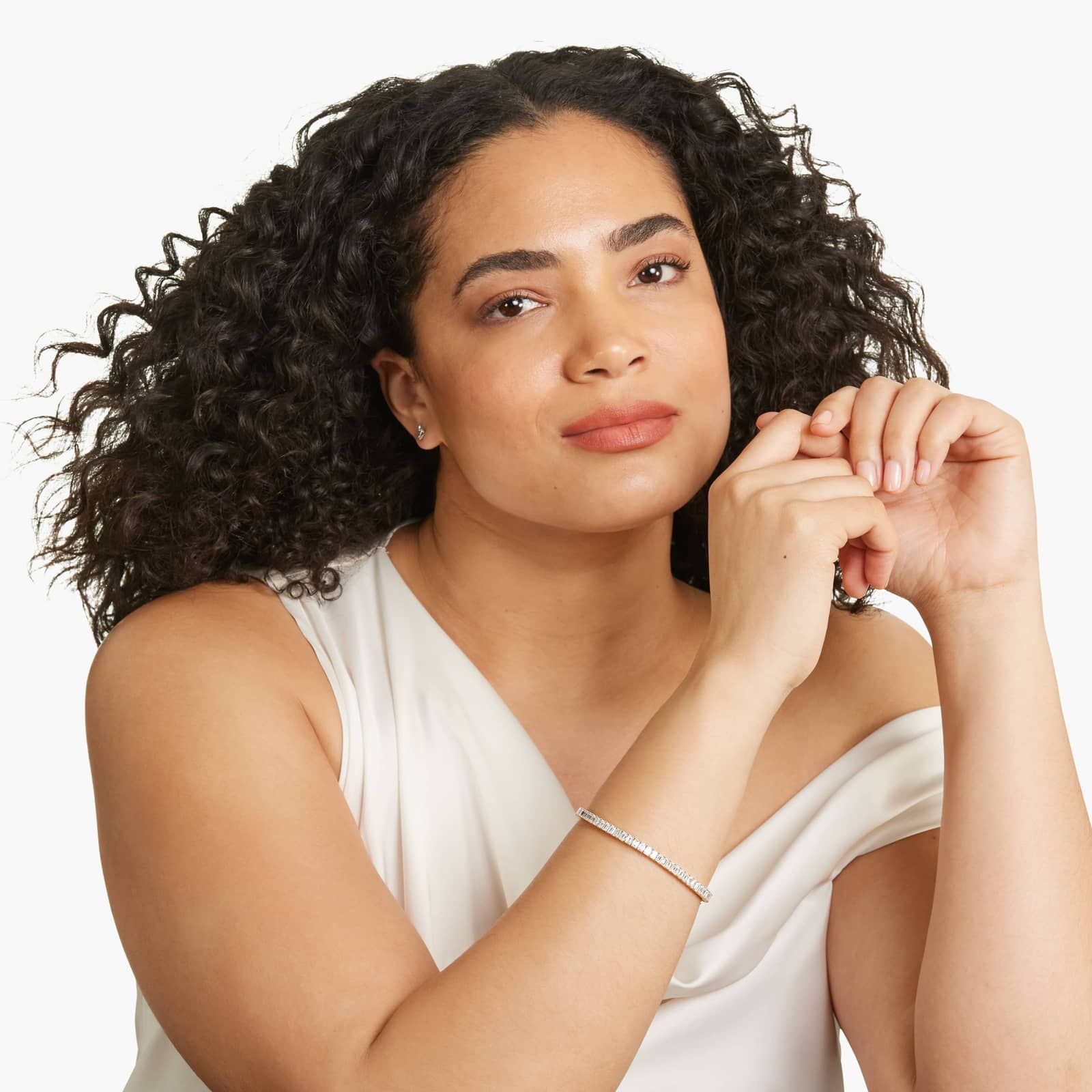 Tennis Bracelet With 12 CTW Emerald Cut Lab-Grown Diamonds In 14K Yellow Gold (8")