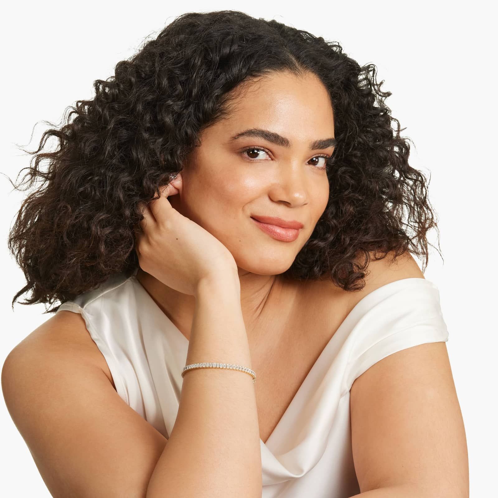 Tennis Bracelet With 12 CTW Emerald Cut Lab-Grown Diamonds In 14K Yellow Gold (8")