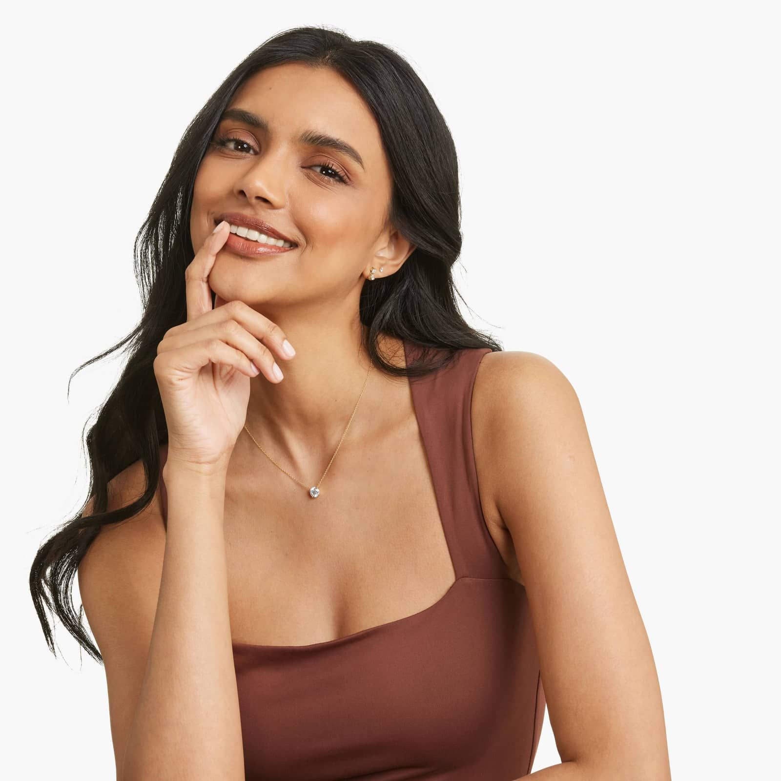 14K Yellow Gold Four Prong Basket Solitaire Lab-Grown Pendant (1.50 CTW - F-G / VS2-SI1)