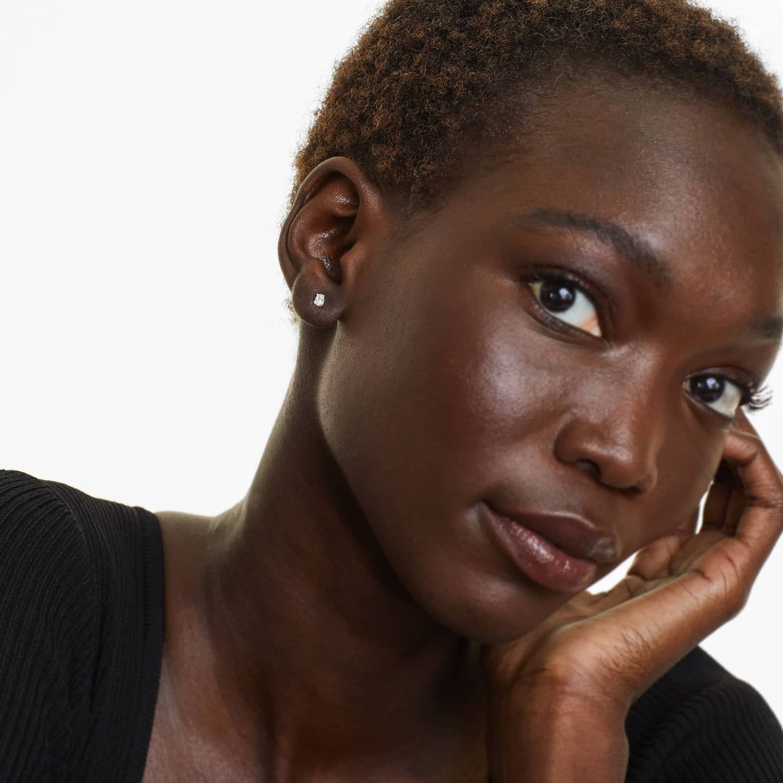 Oval Cut 0.25 CTW Diamond Stud Earrings In 14K Yellow Gold