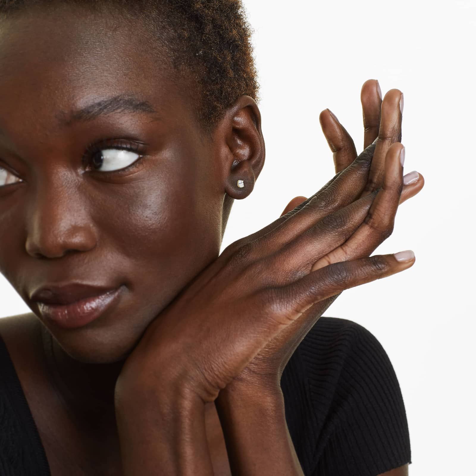 Oval Cut 0.25 CTW Diamond Stud Earrings In 14K Yellow Gold