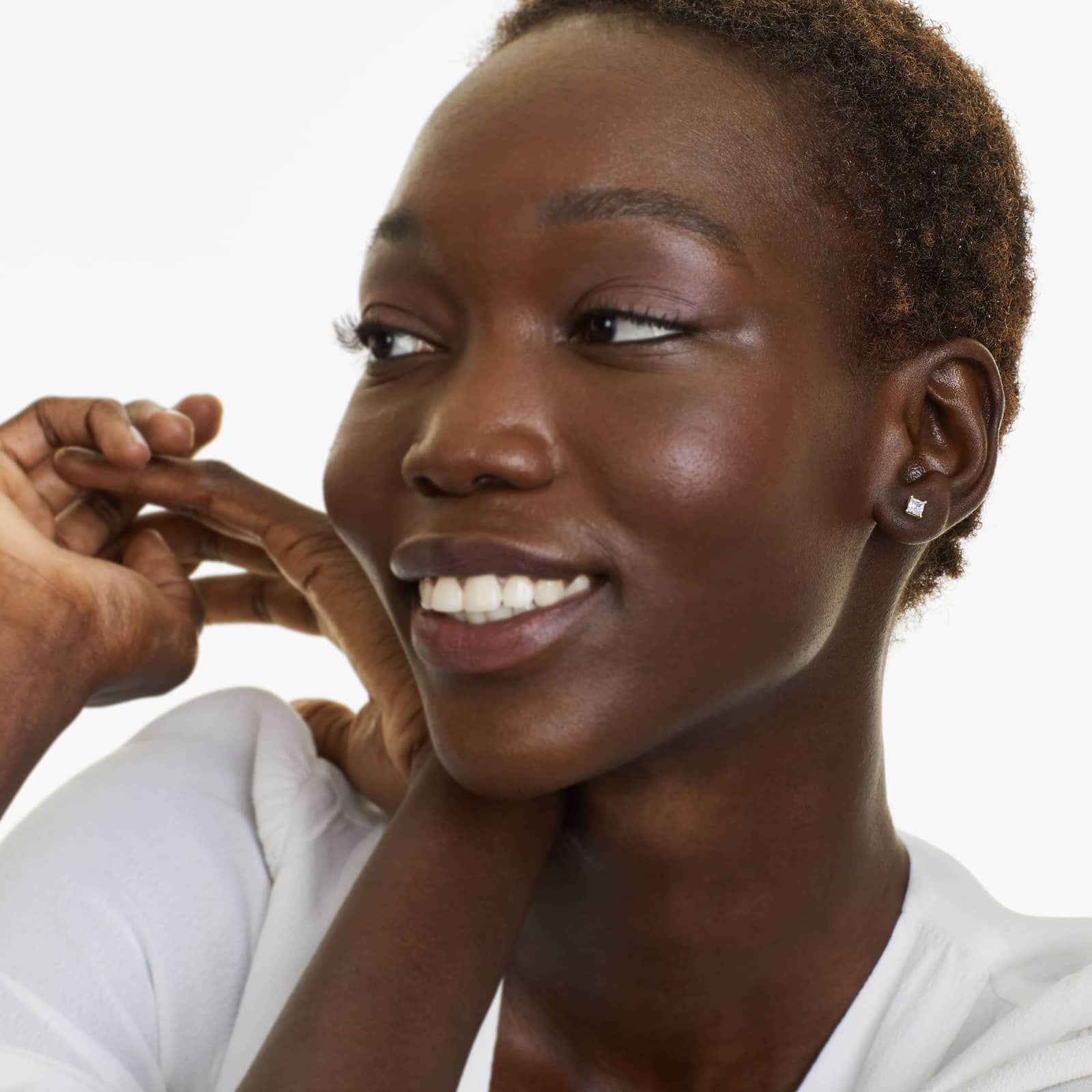 Princess Cut 0.75 CTW Diamond Stud Earrings In 14K Yellow Gold