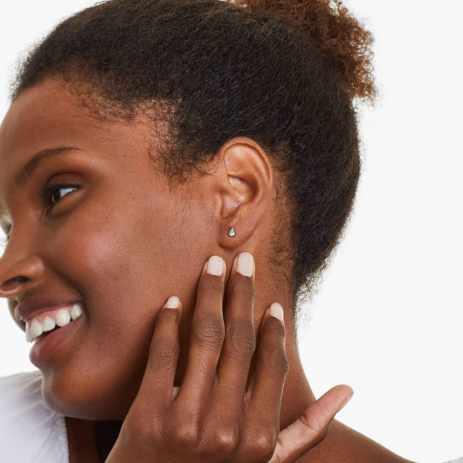 Pear Shape 0.25 CTW Diamond Stud Earrings In 14K Yellow Gold