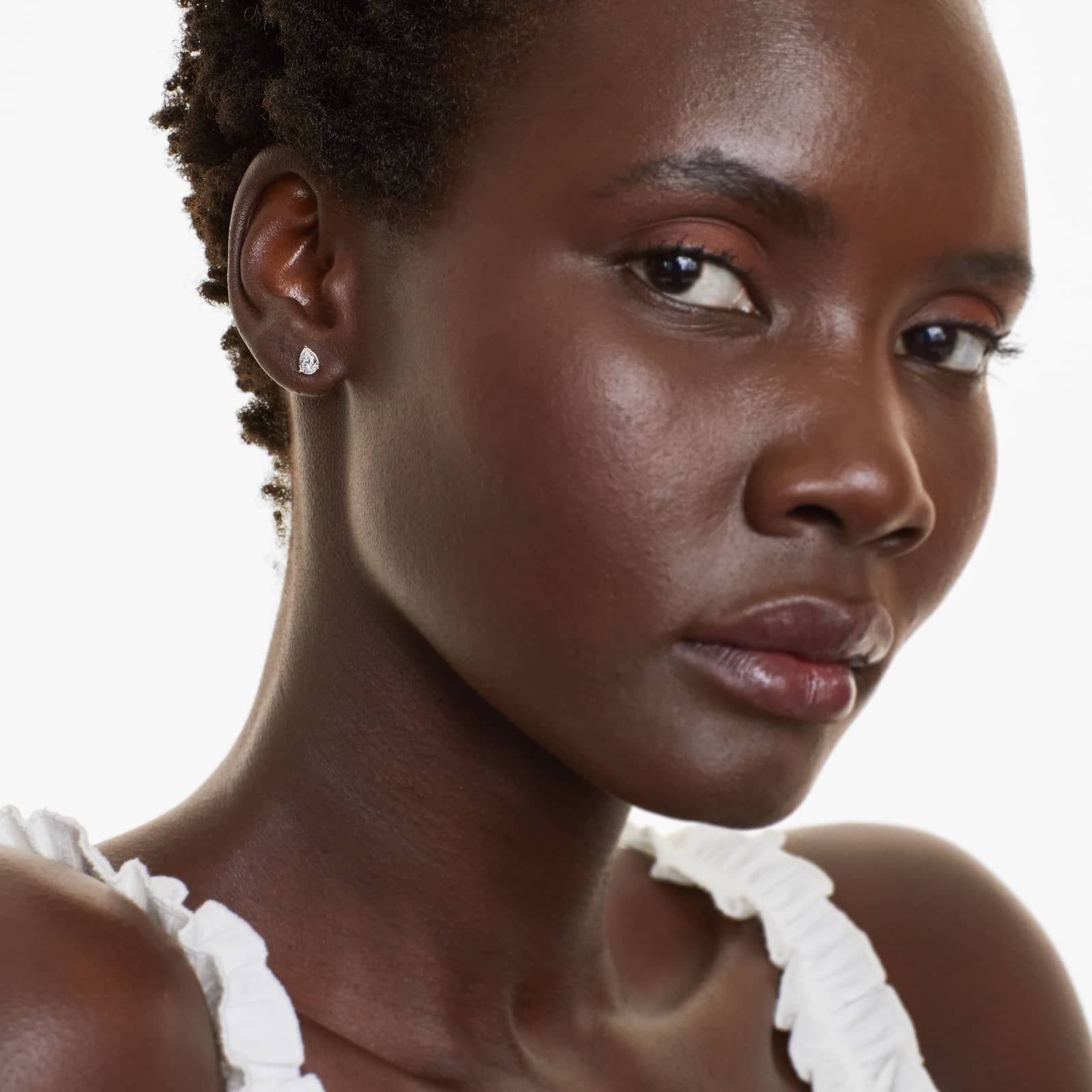 Pear Shape 0.75 CTW Diamond Stud Earrings In 14K Yellow Gold