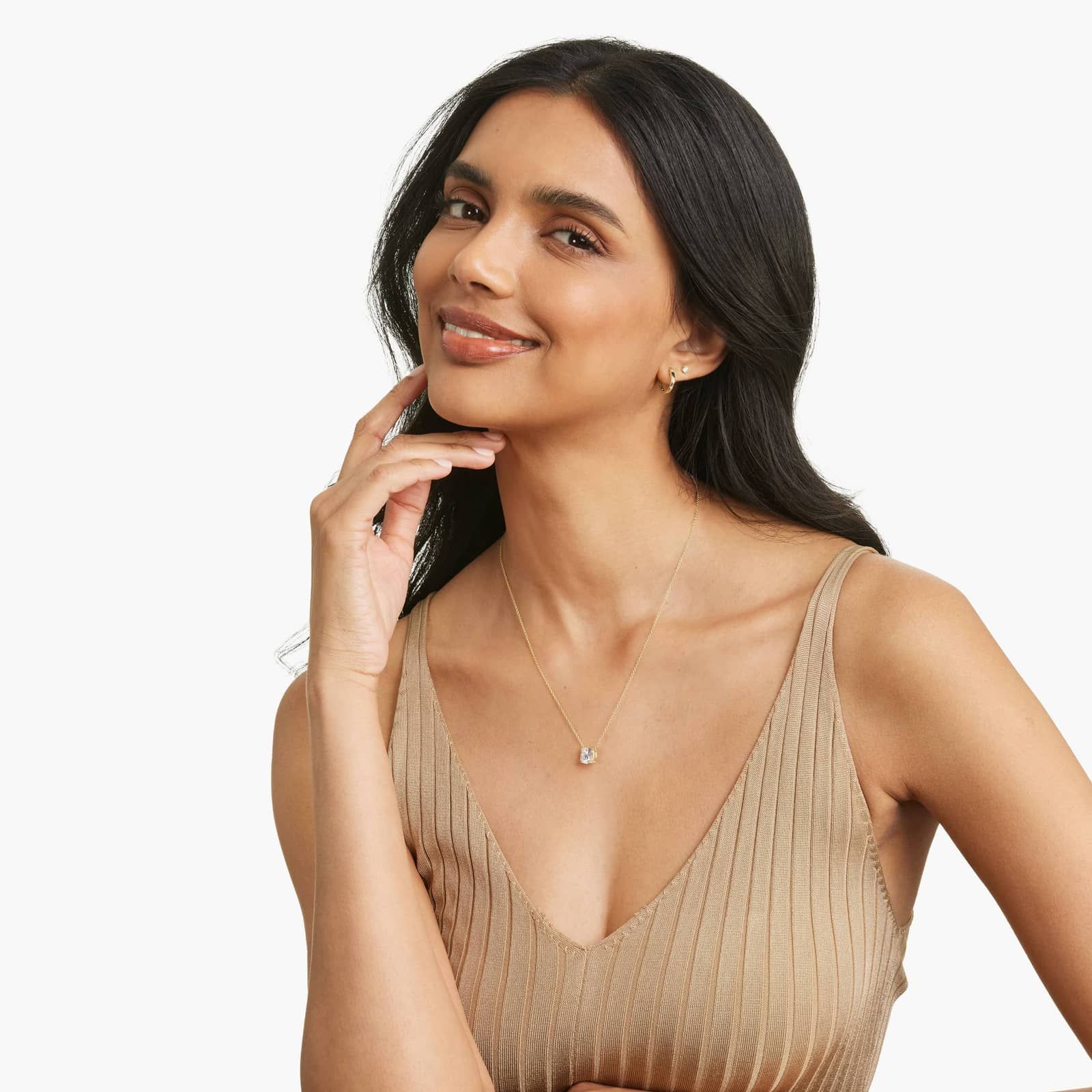 14K Yellow Gold Cushion Cut Lab-Grown Diamond Solitaire Pendant (3.00 CTW - F-G / VS2-SI1)