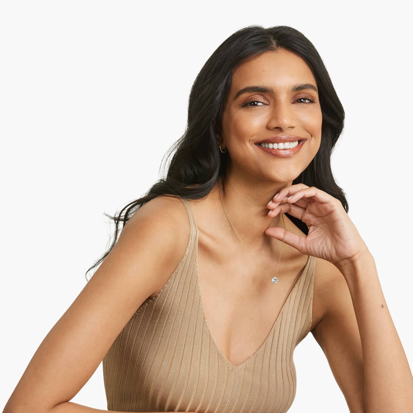 14K Yellow Gold Cushion Cut Lab-Grown Diamond Solitaire Pendant (3.00 CTW - F-G / VS2-SI1)