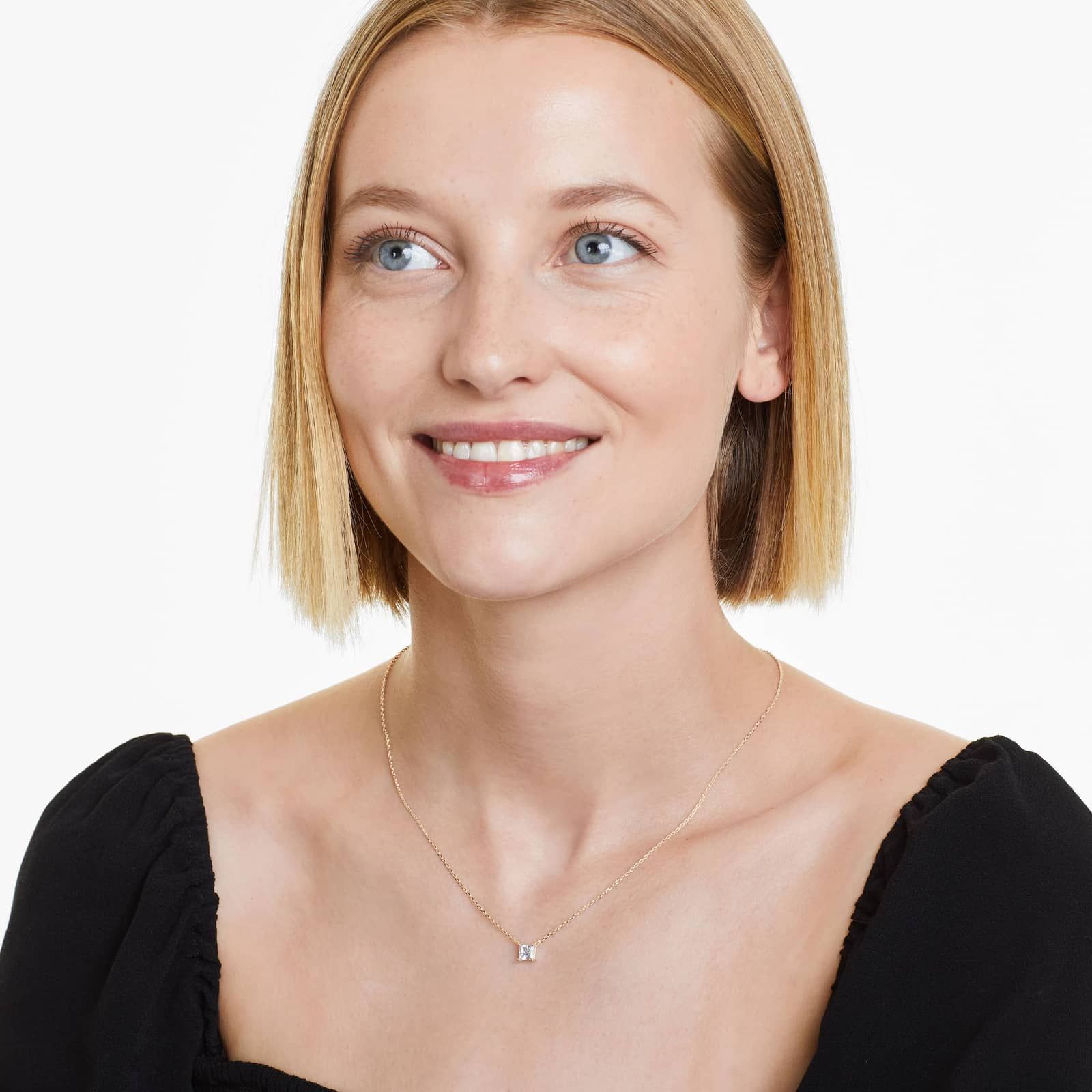 14K Yellow Gold Princess Cut Diamond Solitaire Pendant (0.75 CTW - H-I / SI1-SI2)