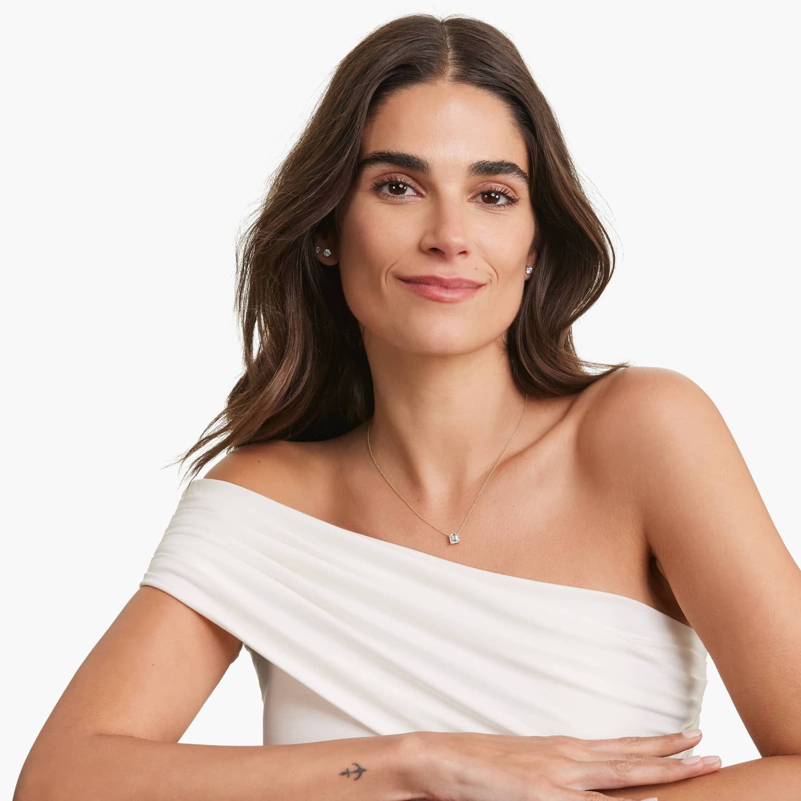 14K Yellow Gold Asscher Cut Lab-Grown Diamond Solitaire Pendant (1.50 CTW - F-G / VS2-SI1)