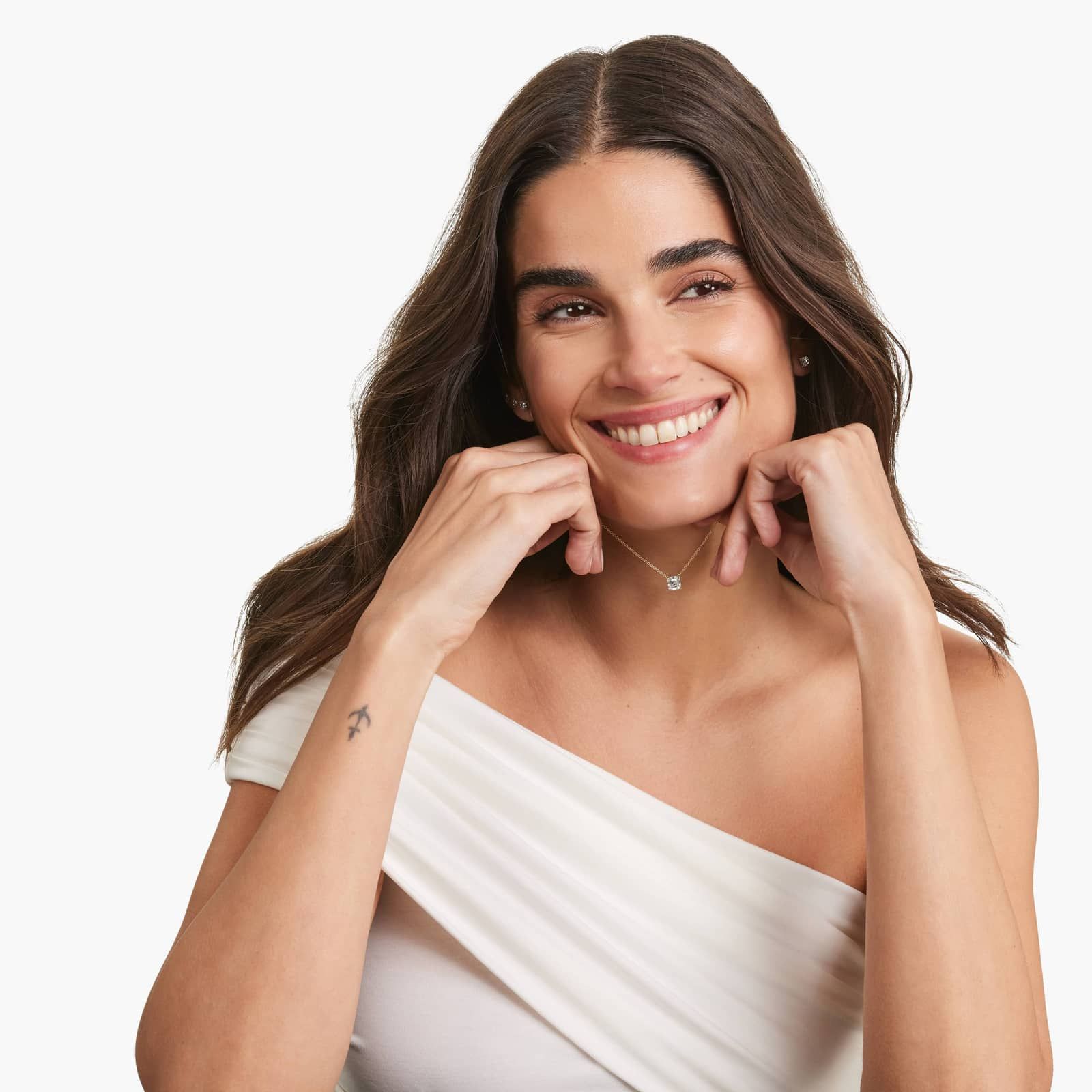 14K Yellow Gold Asscher Cut Lab-Grown Diamond Solitaire Pendant (1.50 CTW - F-G / VS2-SI1)