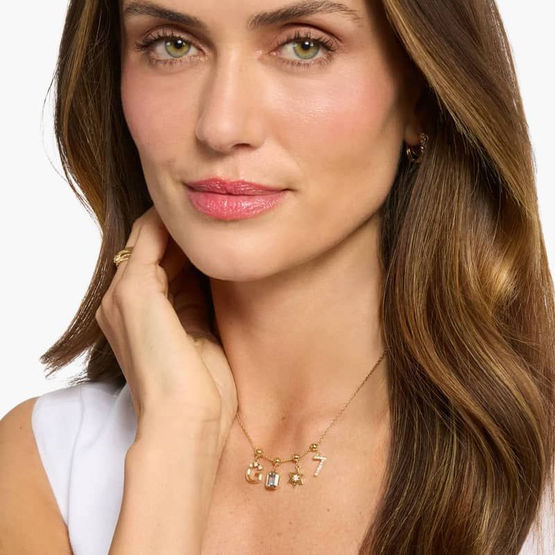 G Initial Lab-Grown Diamond Charm In 14K Yellow Gold