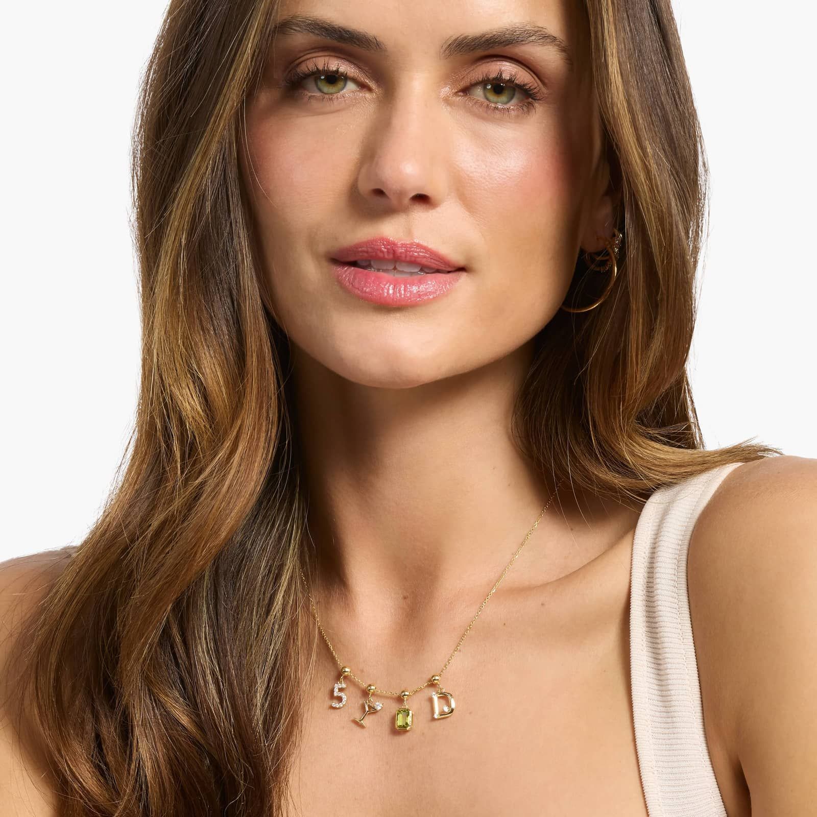 Martini Lab-Grown Diamond Charm In 14K Yellow Gold