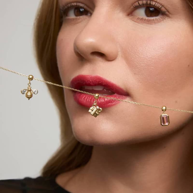 Gift Box Charm In 14K Yellow Gold