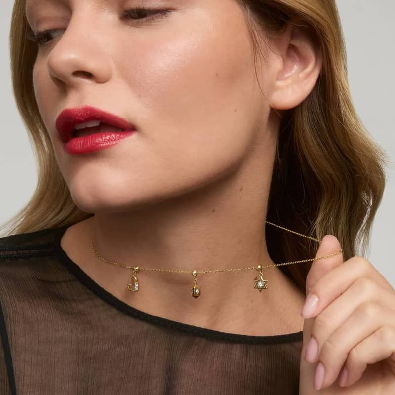 Dreidel Charm In 14K Yellow Gold