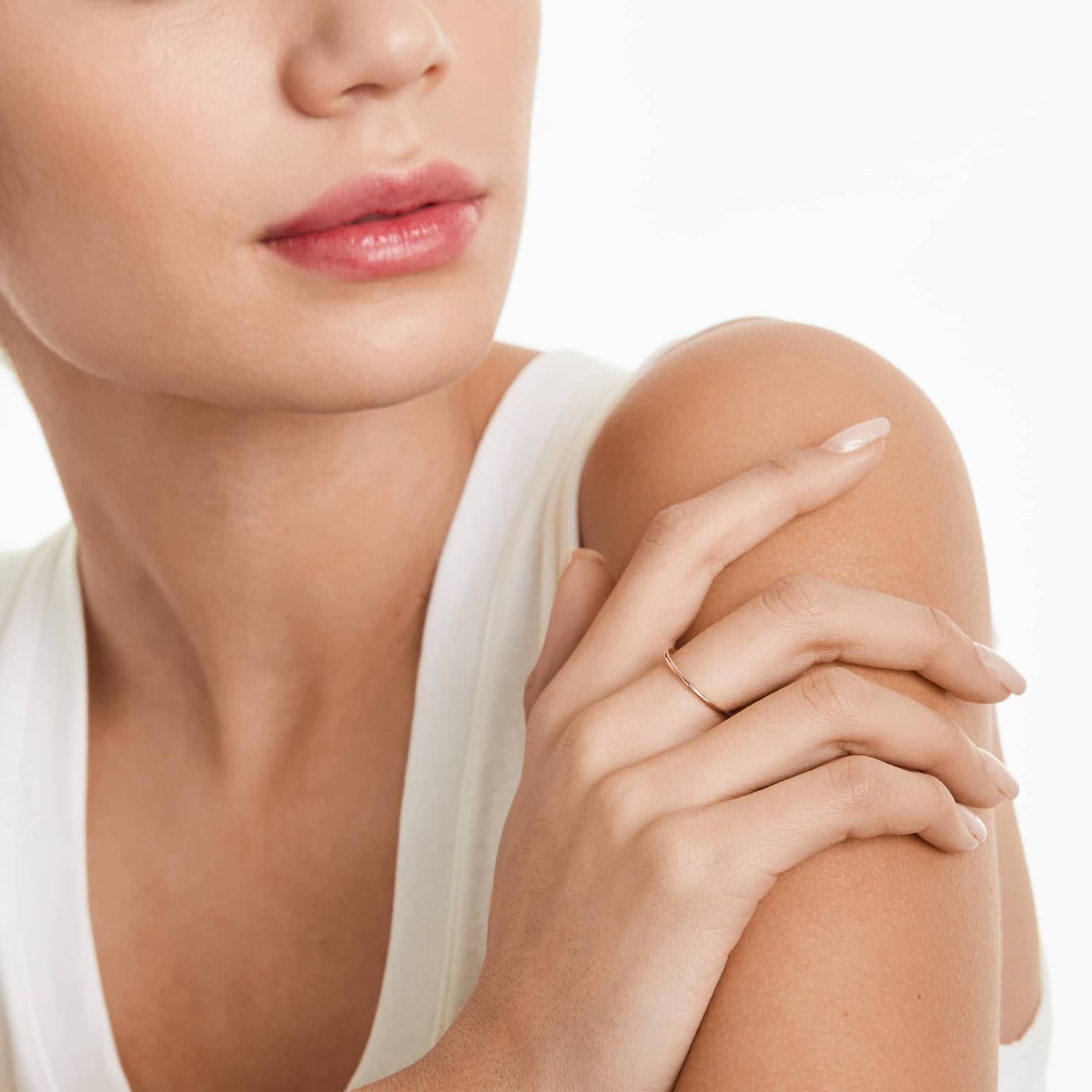 Rounded Ring In 14K Rose Gold