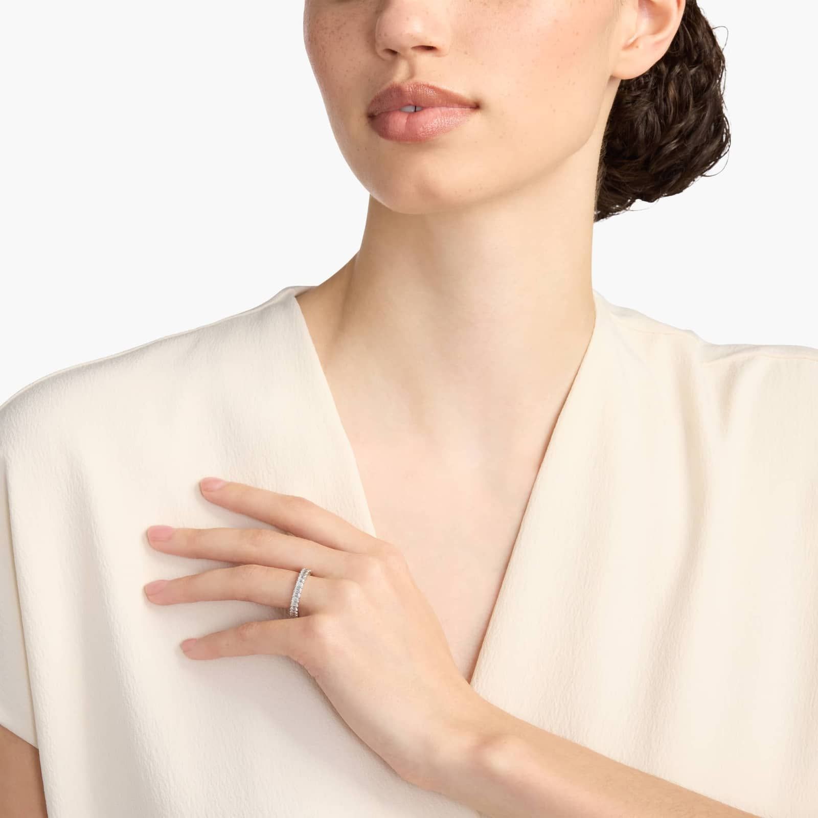 Emerald Cut Eternity Ring in Platinum (2 ct. tw.)