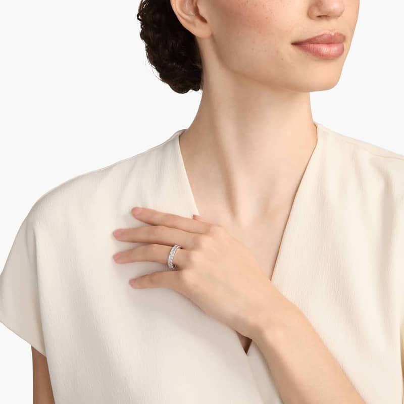 Emerald Cut Eternity Ring in Platinum (4 ct. tw.)