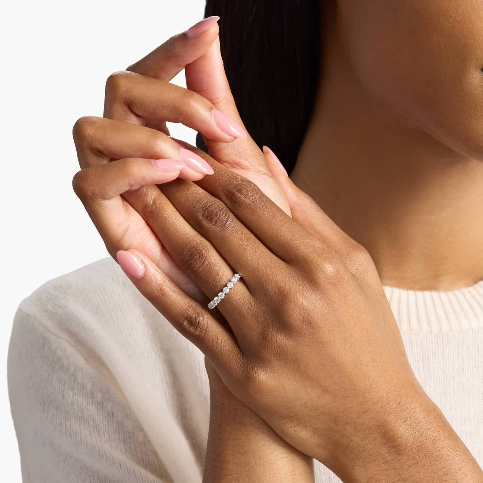 Floating Diamond Eternity Ring in Platinum (1 1/2 ct. tw.)