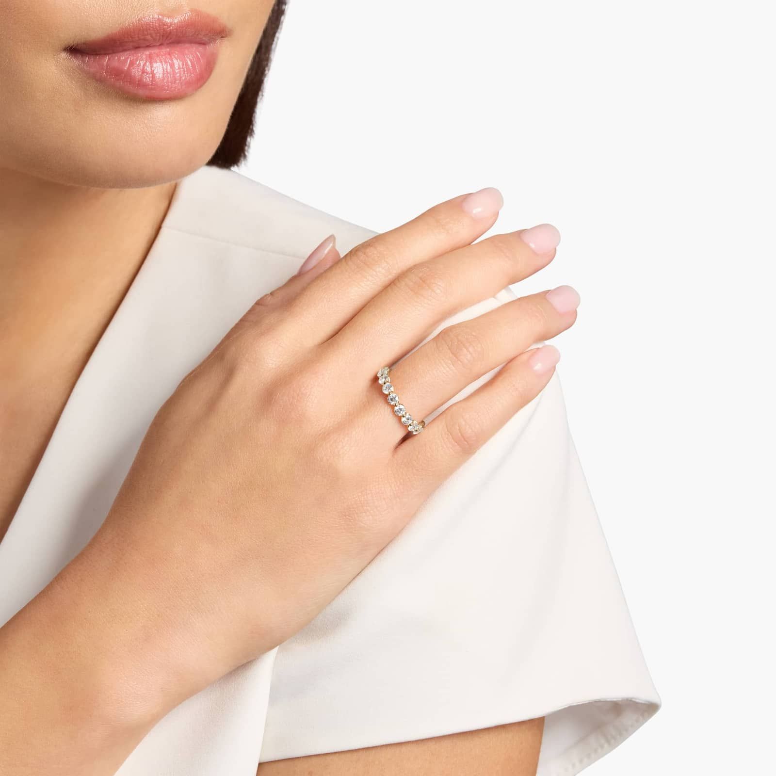 Floating Diamond Eternity Ring in 14k Yellow Gold (2 ct. tw.)