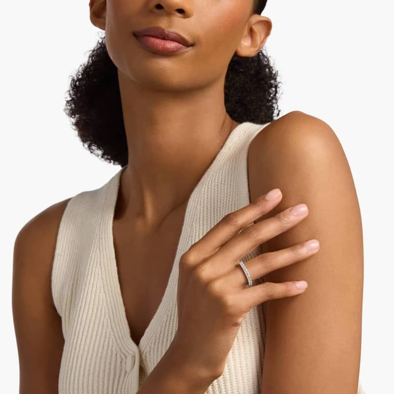 Asscher Cut Eternity Ring in Platinum (2 ct. tw.)