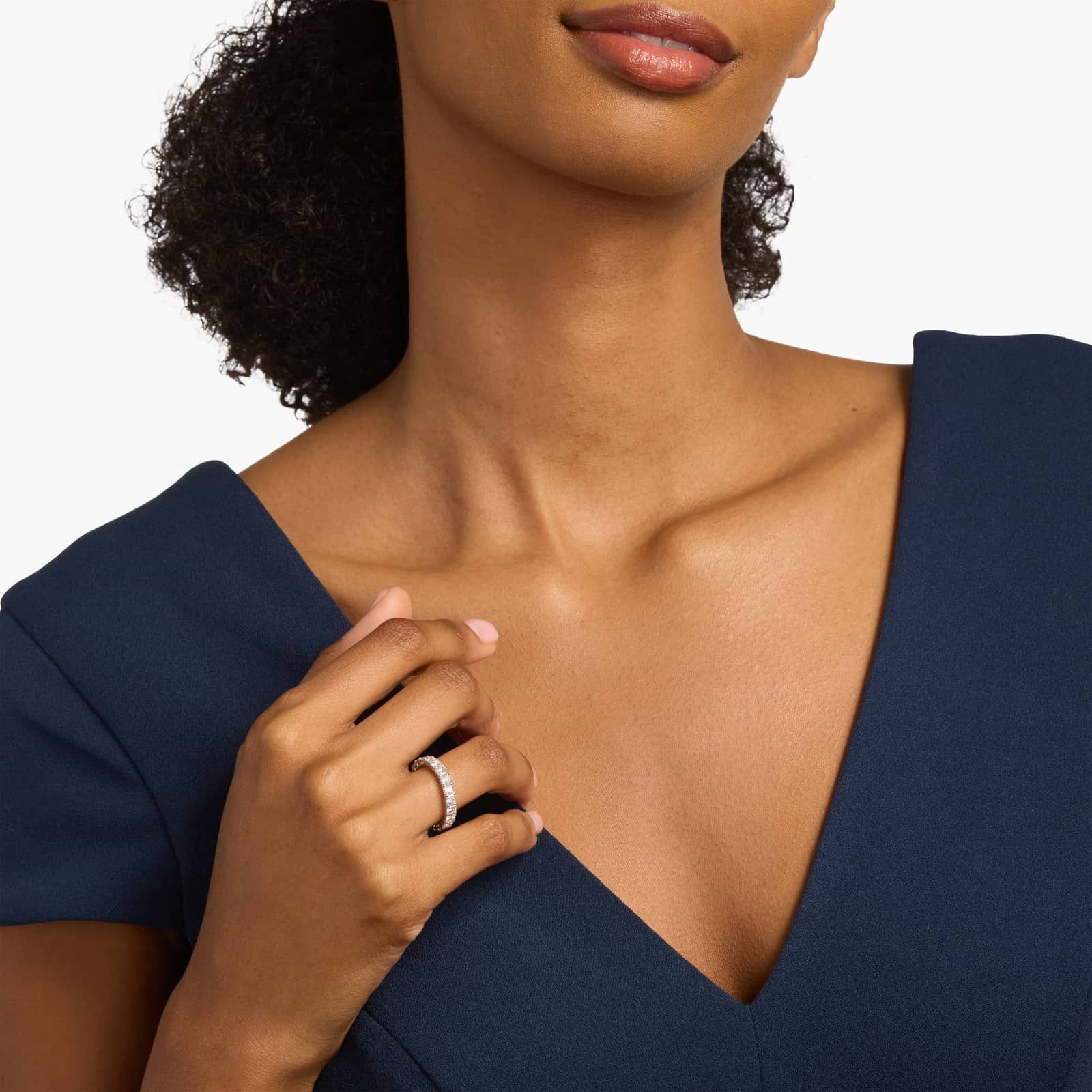 Asscher Cut Eternity Ring in Platinum (3 ct. tw.)