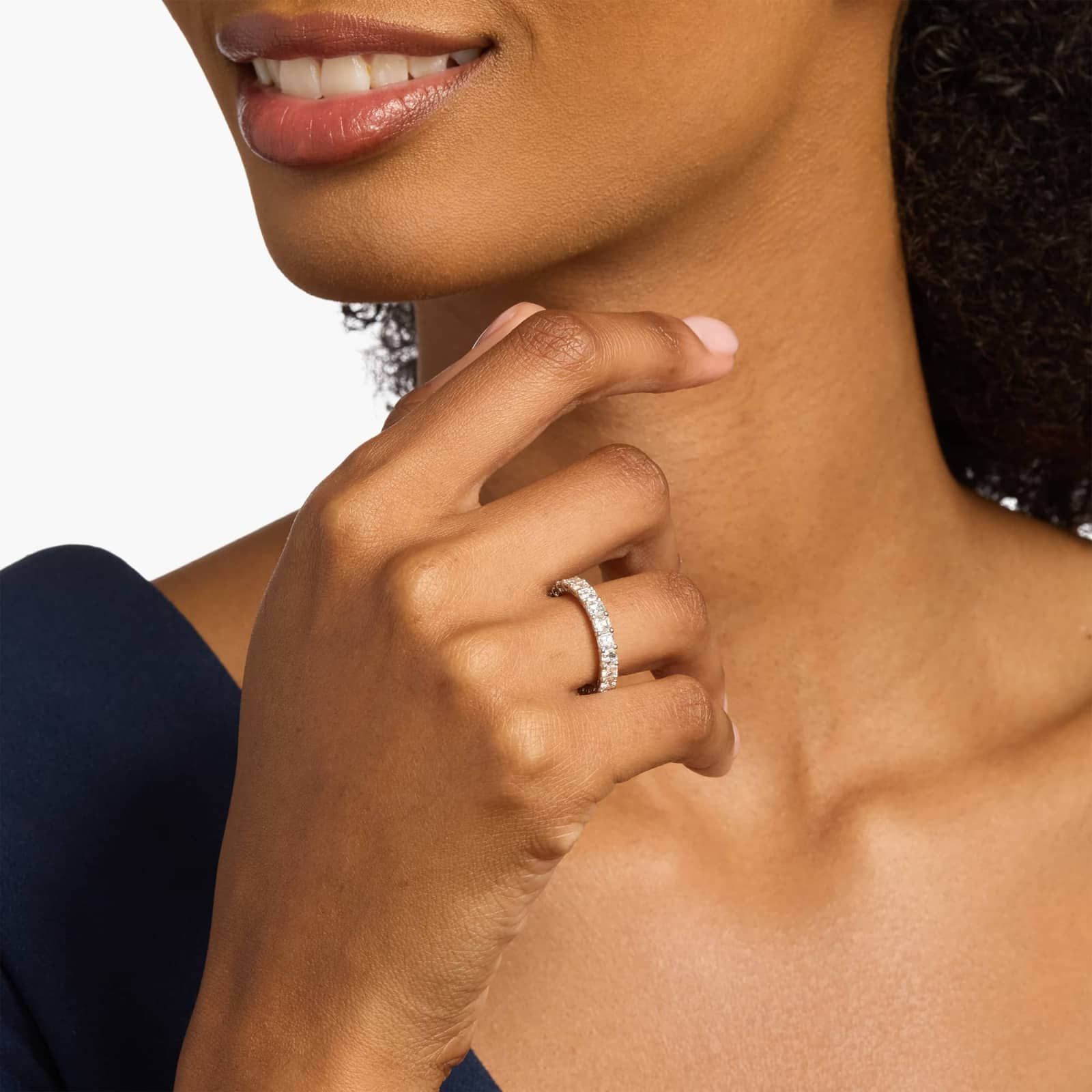 Asscher Cut Eternity Ring in Platinum (3 ct. tw.)