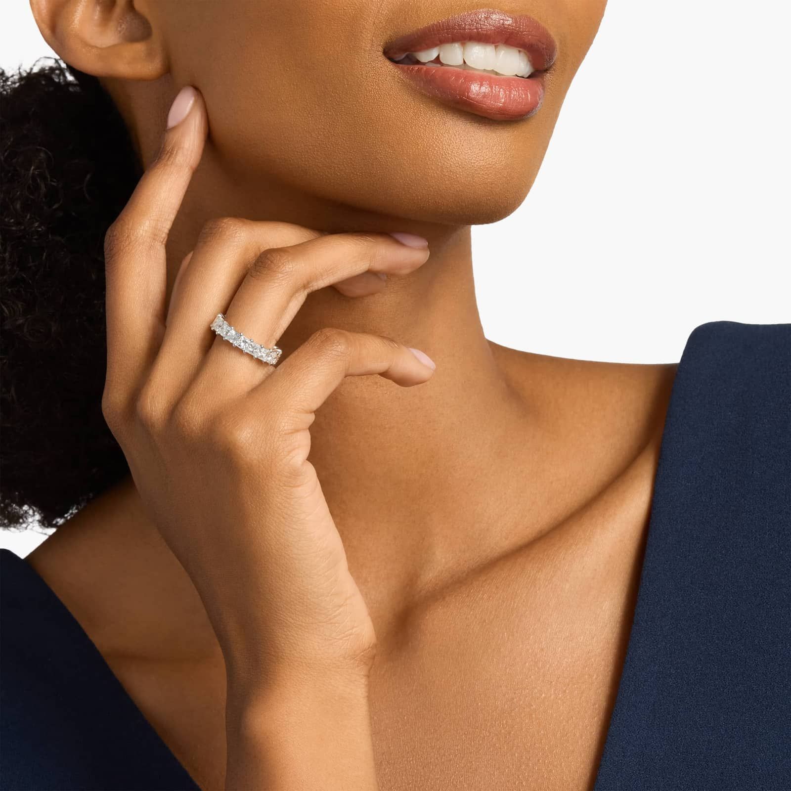 Princess Cut Eternity Ring in Platinum (4 ct. tw.)