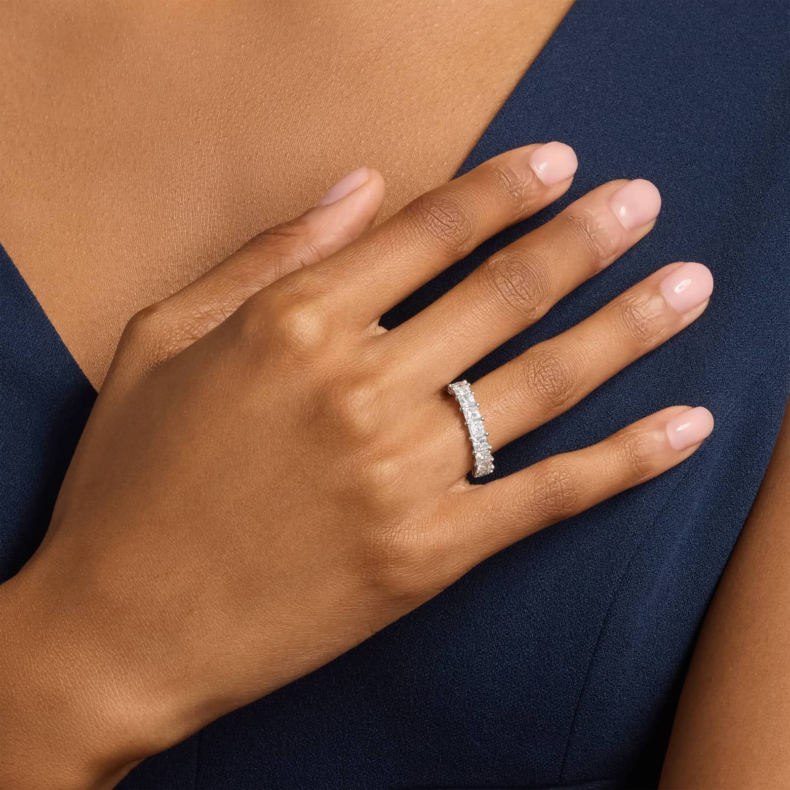 Princess Cut Eternity Ring in Platinum (4 ct. tw.)