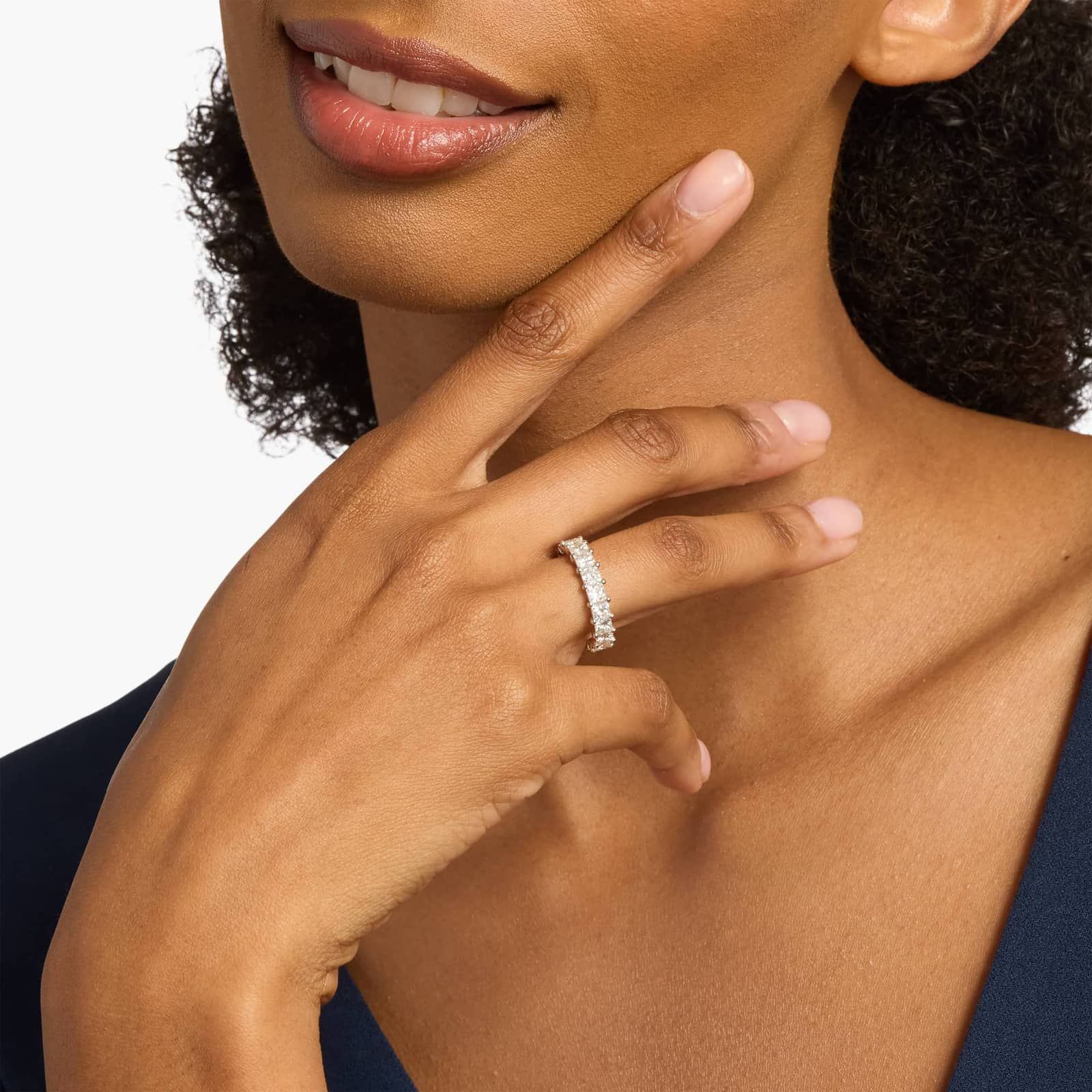 Princess Cut Eternity Ring in Platinum (4 ct. tw.)