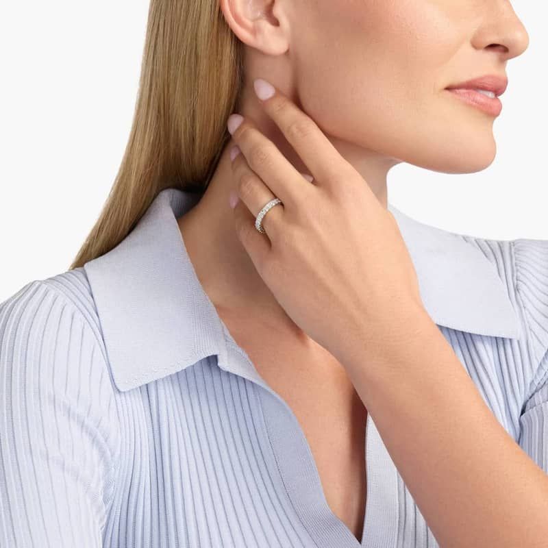 Radiant Cut Eternity Ring in Platinum (2 ct. tw.)