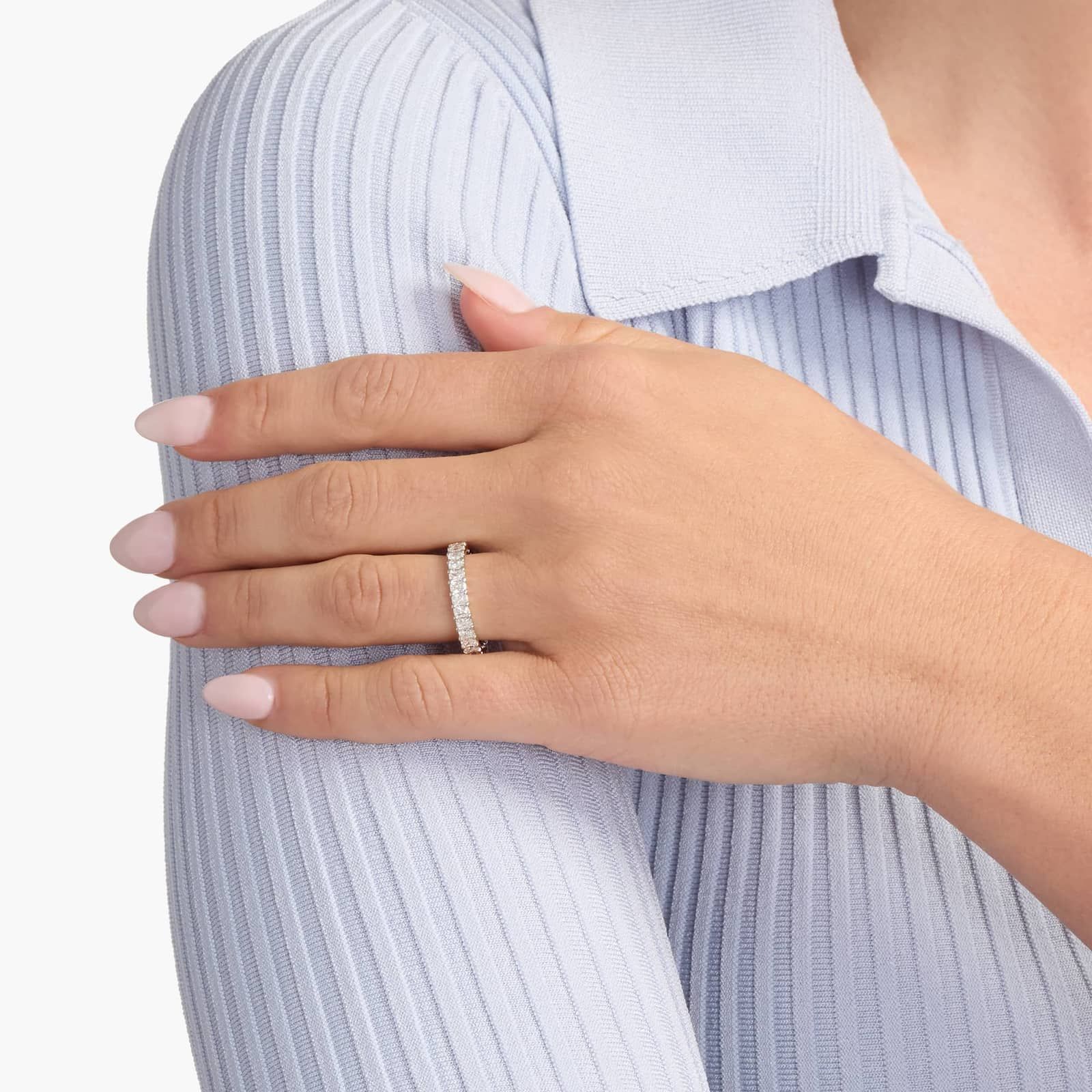 Radiant Cut Eternity Ring in Platinum (2 ct. tw.)