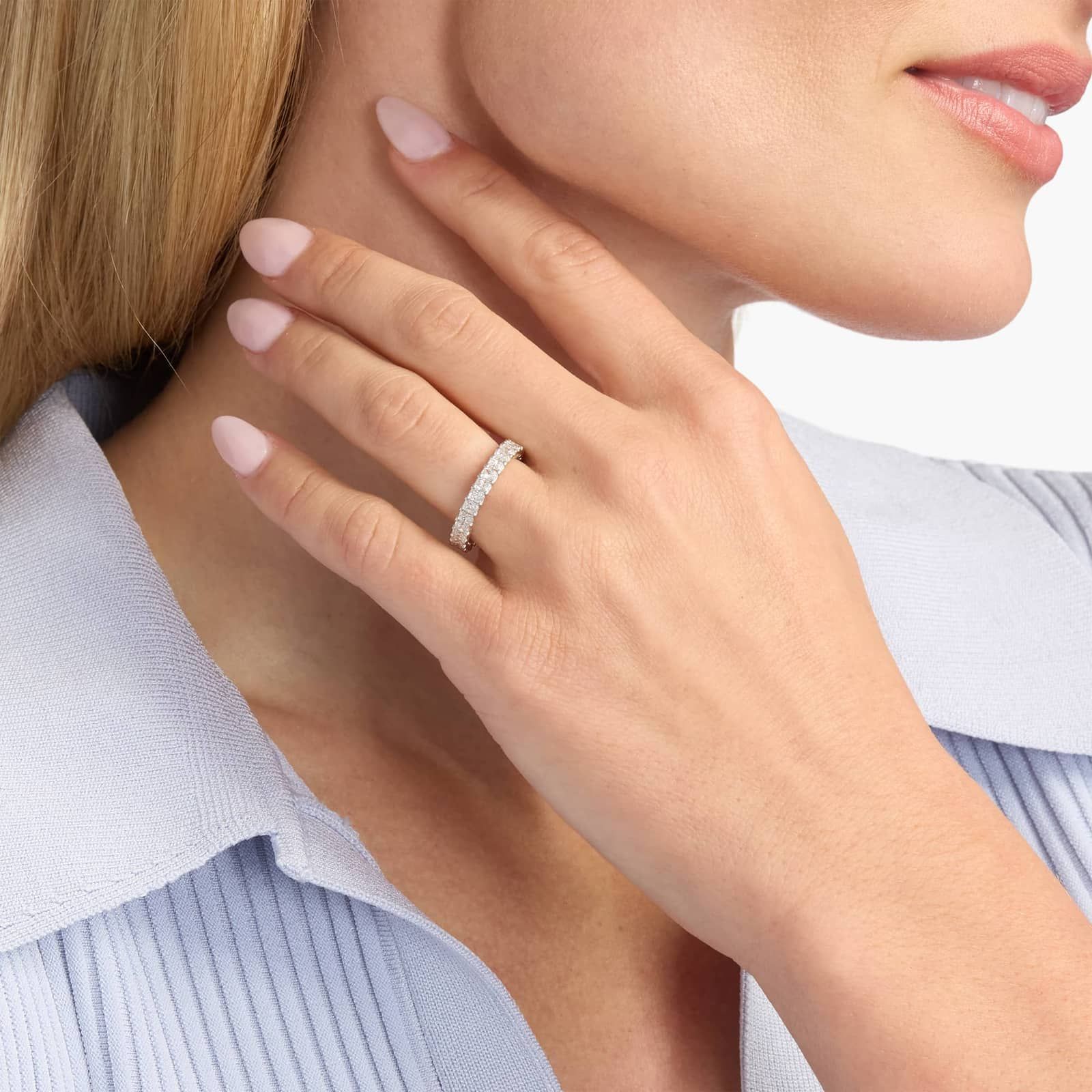 Radiant Cut Eternity Ring in Platinum (2 ct. tw.)