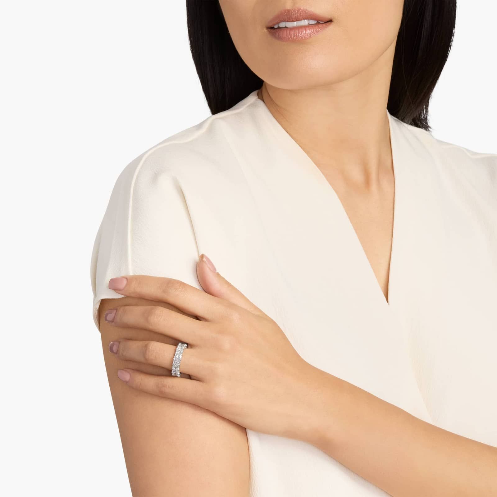 Radiant Cut Eternity Ring in Platinum (7 ct. tw.)