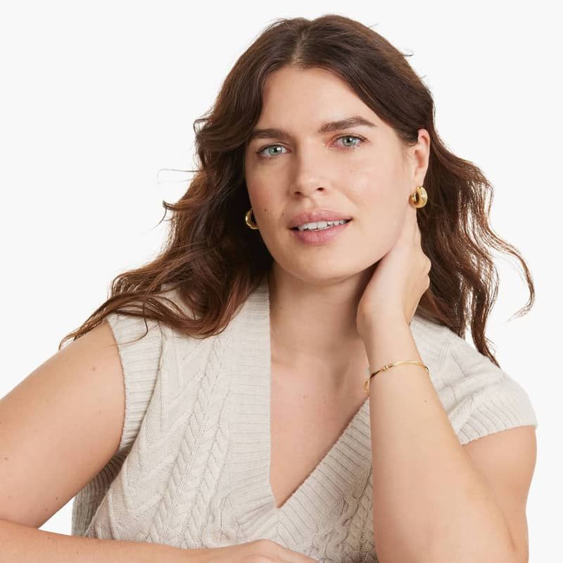 Golden Hour Polished Hoop Earrings In 14K Yellow Gold