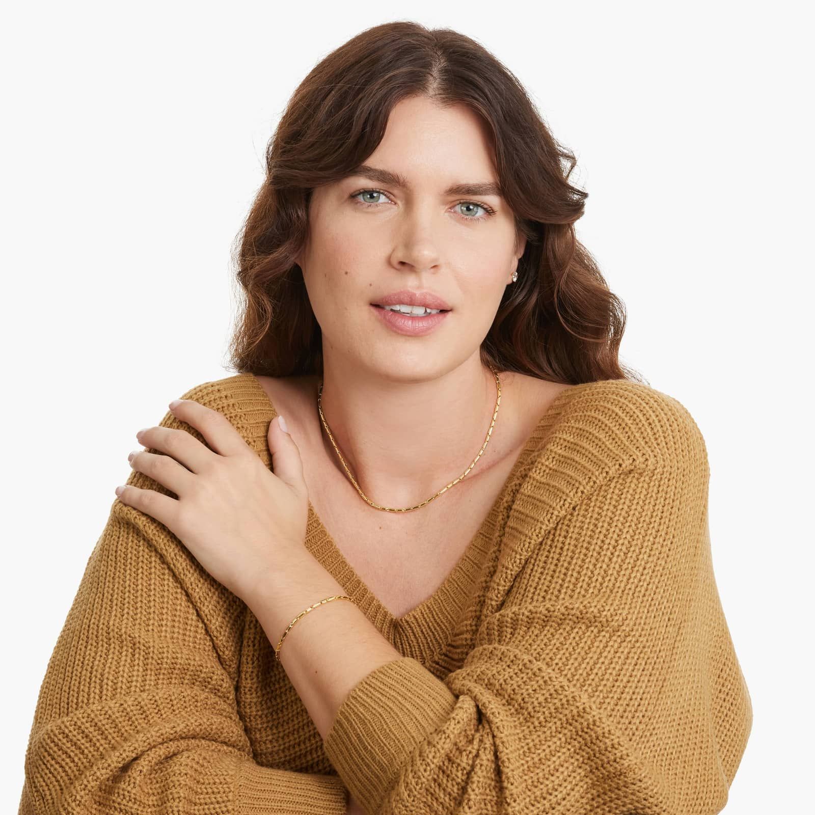 14K Yellow Gold Golden Hour Polished Fancy Link Necklace