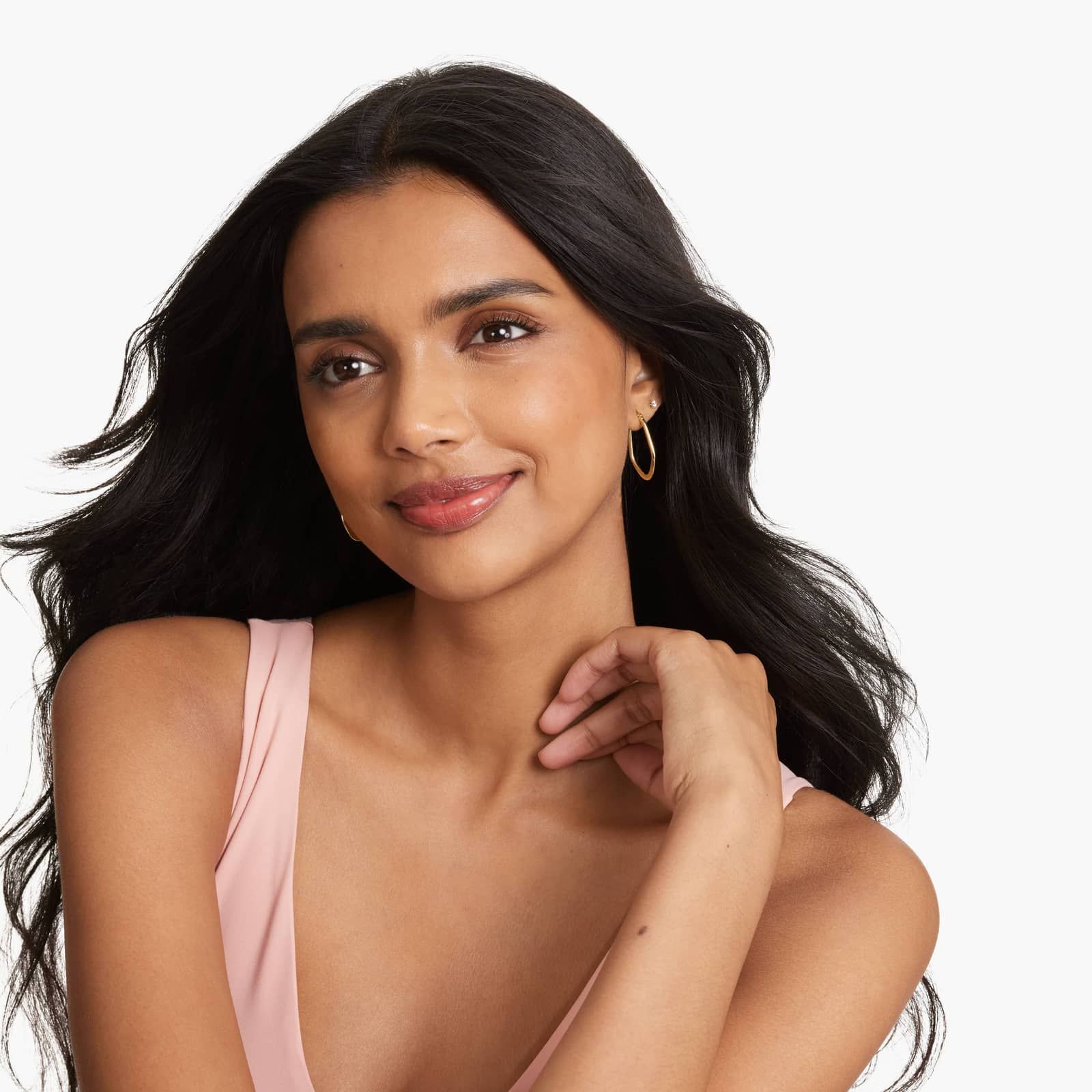 Golden Hour Geometric Oval Hoop Earrings In 14K Yellow Gold